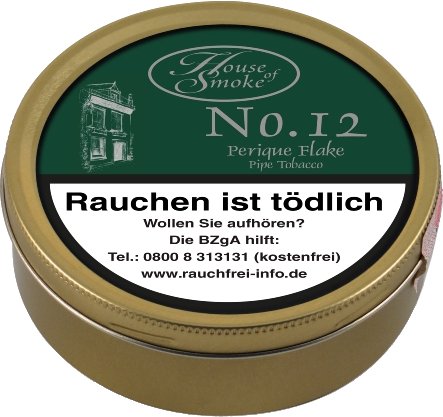 House of Smoke Pfeifentabak No. 12 Perique Flake 50g Dose (ehemals President´s Pleasure) 74361