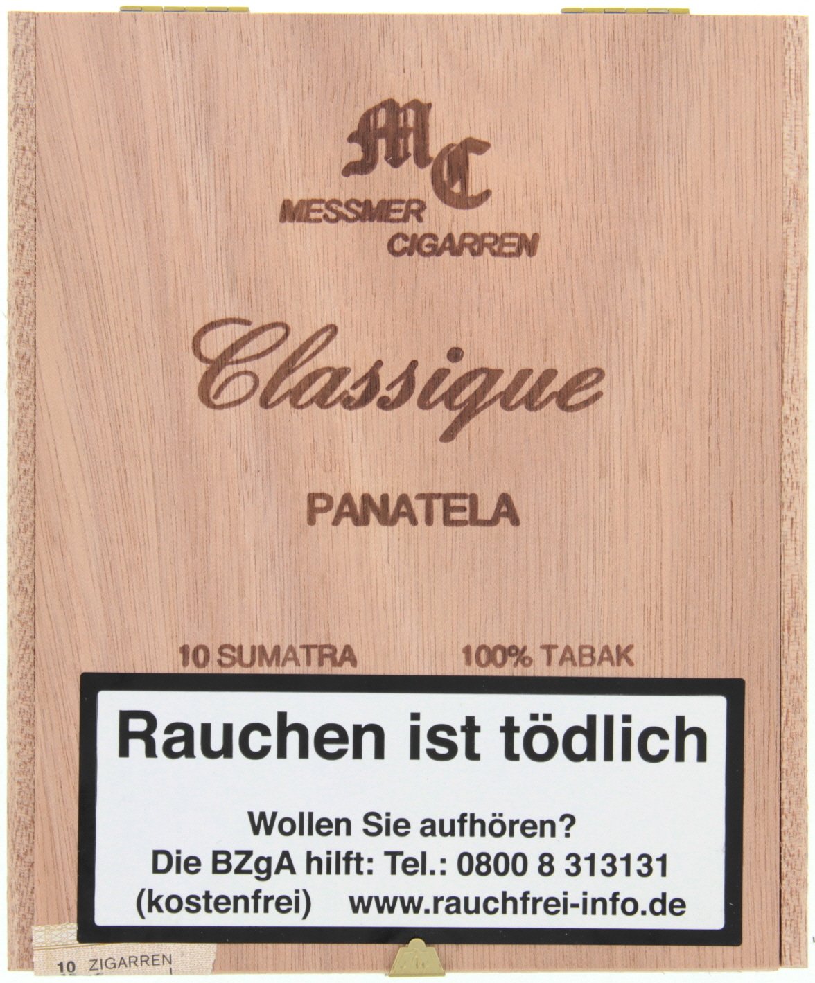 Messmer Classique Sumatra Panatela 10er