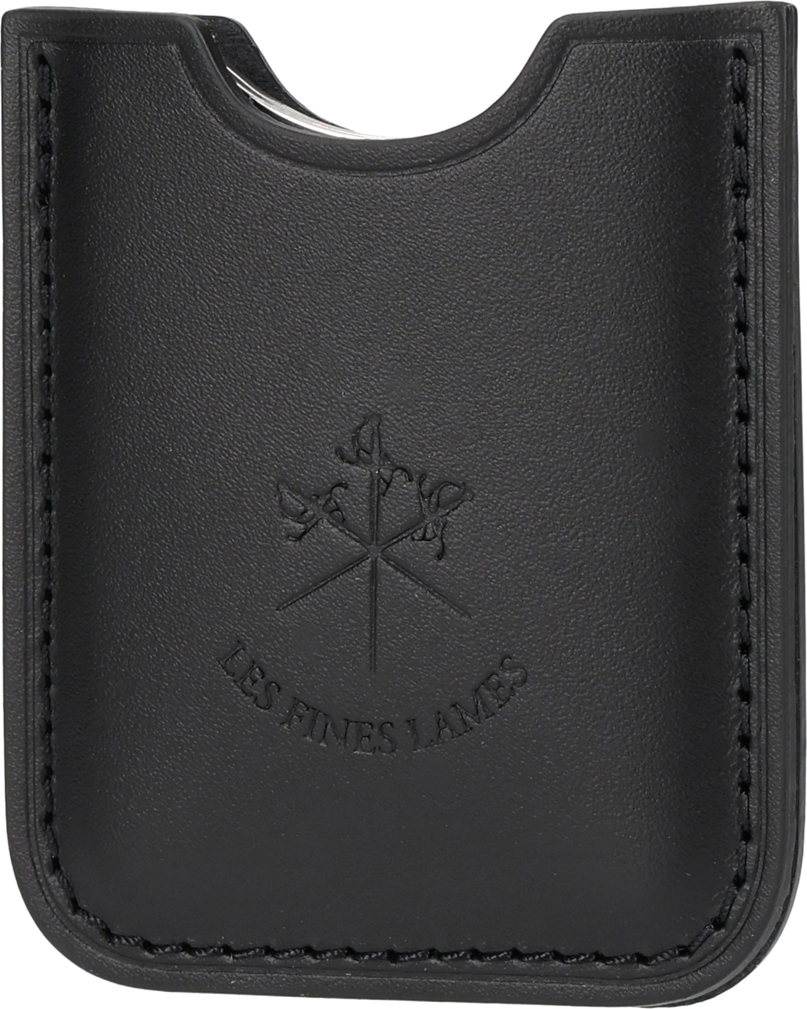 Chrom Lederetui Schwarz _