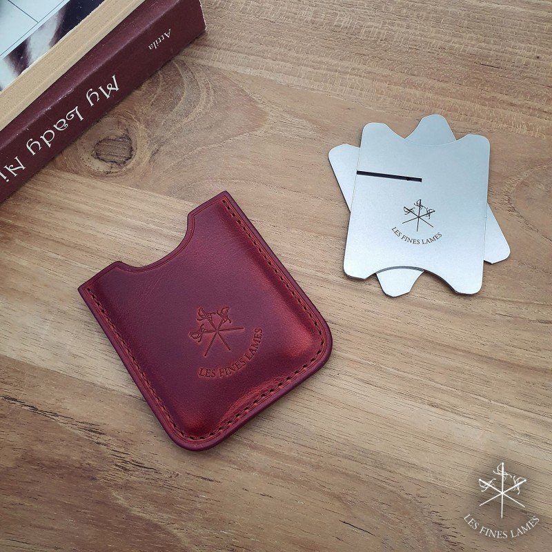 Les Fines Lames Cigar Stand Chrom mit Lederetui (cherry-red) Detailbild 2