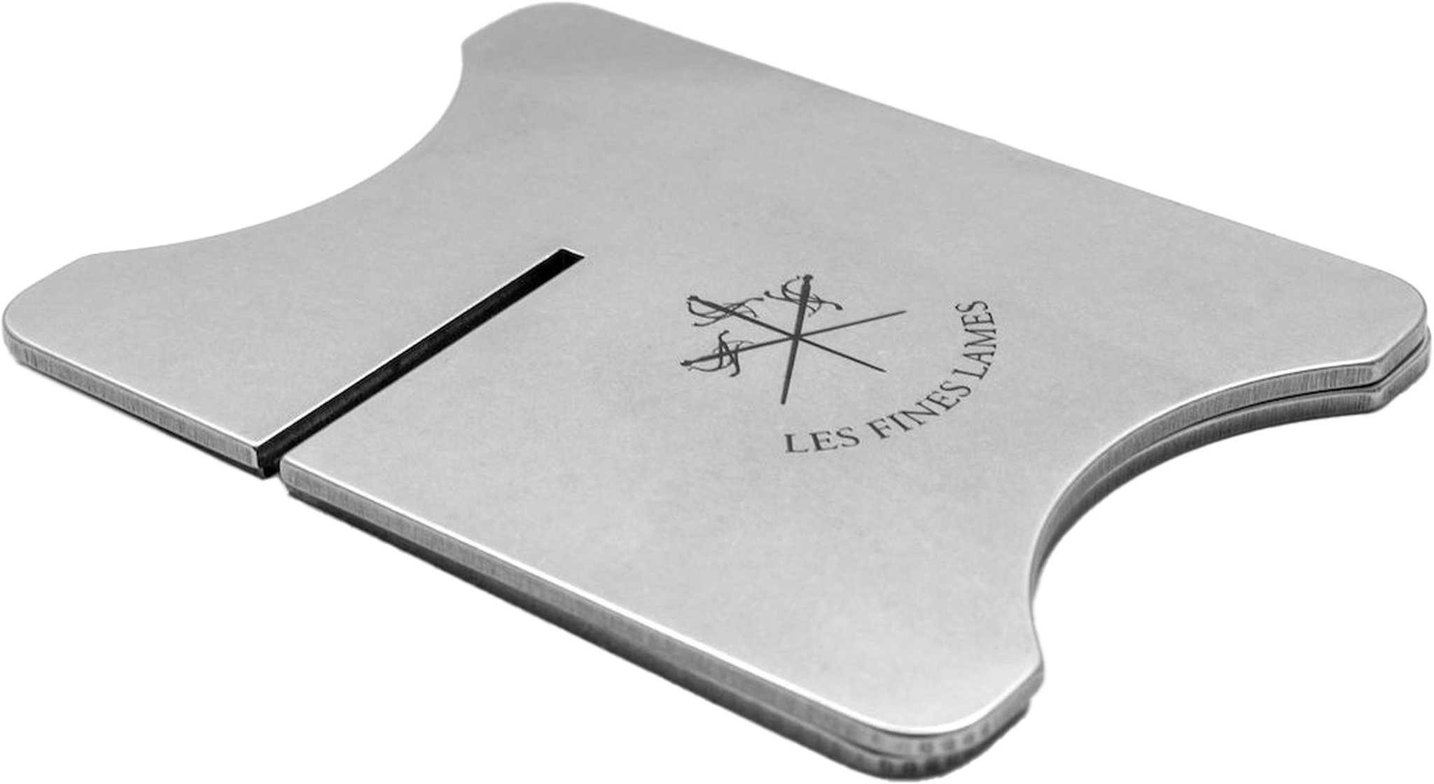 Chrom mit Lederetui Braun liegend