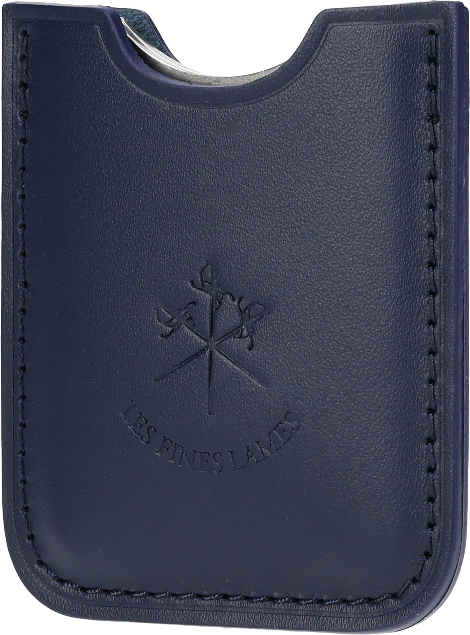 Chrom mit Lederetui Petrol Blue_0