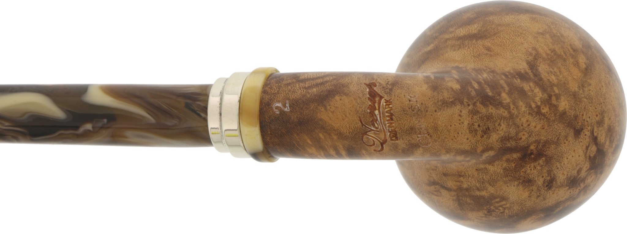 Neerup Classic Group 2 Churchwarden (Nr. 24) mit kurzem Zusatzmundstück Unterboden