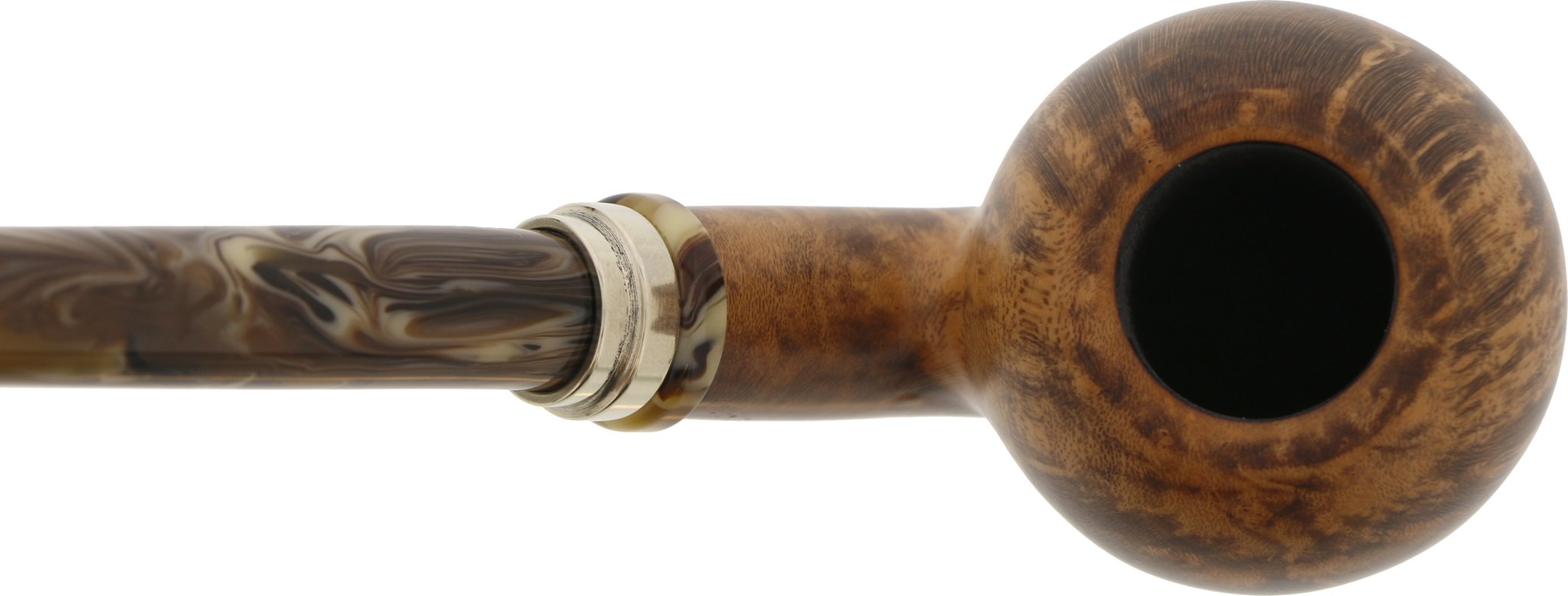 Neerup Classic Group 2 Churchwarden (Nr. 24) mit kurzem Zusatzmundstück Draufsicht