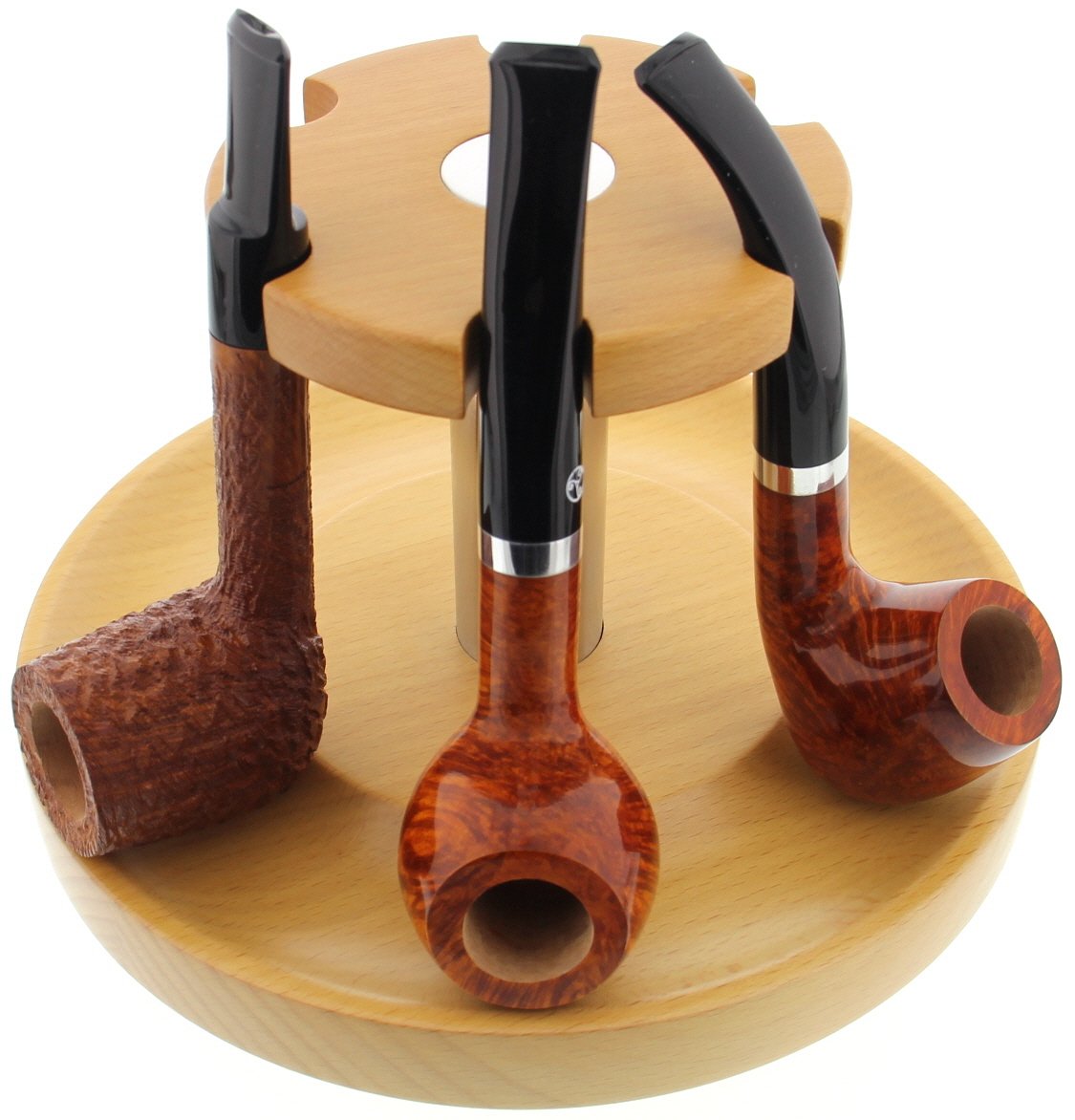 Guy Janot 6er Pfeifenständer Buche mit Drehmechanismus (7002) Detailbild 1