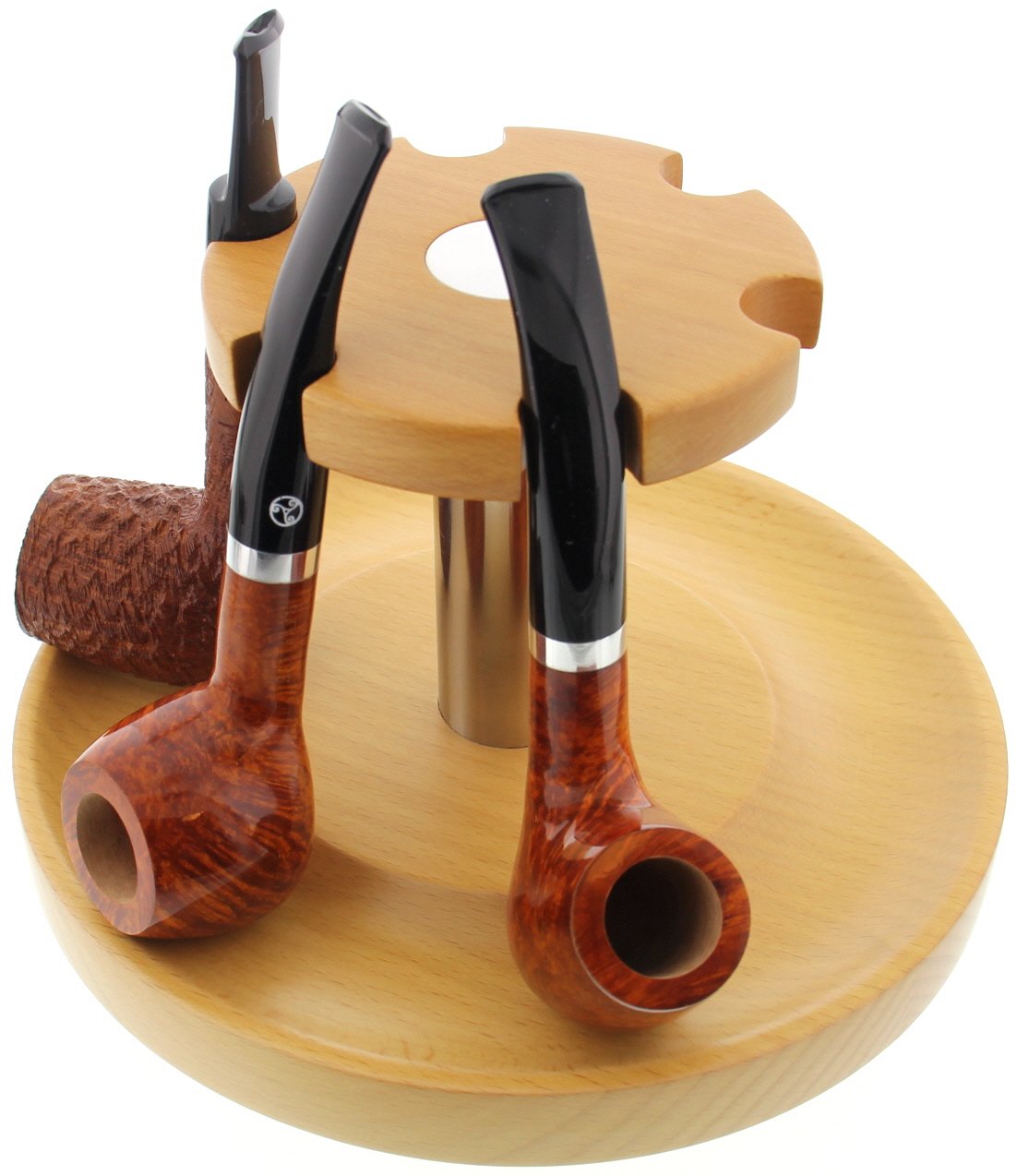 Guy Janot 6er Pfeifenständer Buche mit Drehmechanismus (7002) Detailbild 2