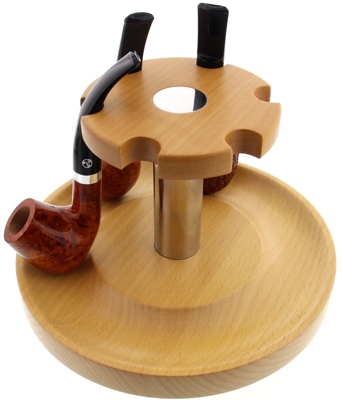 Guy Janot 6er Pfeifenständer Buche mit Drehmechanismus (7002) Detailbild 3