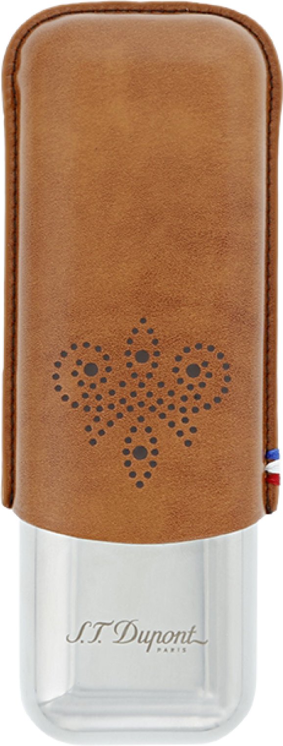 S.T. Dupont Zigarrenetui Metall 2er marron Derby (183019)