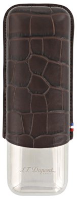 S.T. Dupont Zigarrenetui Metall 2er Dandy Marrone (183016)