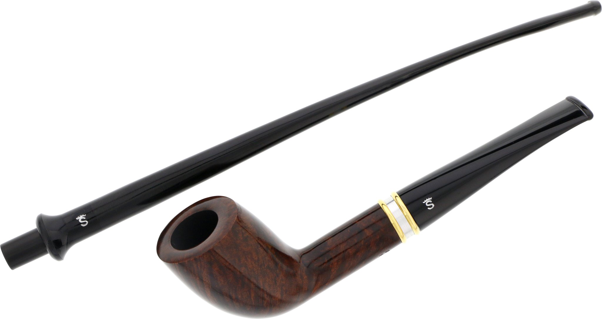 Stanwell Hans Christian Andersen brown polish Model 1/9 (31210983) mit 2. Mundstück