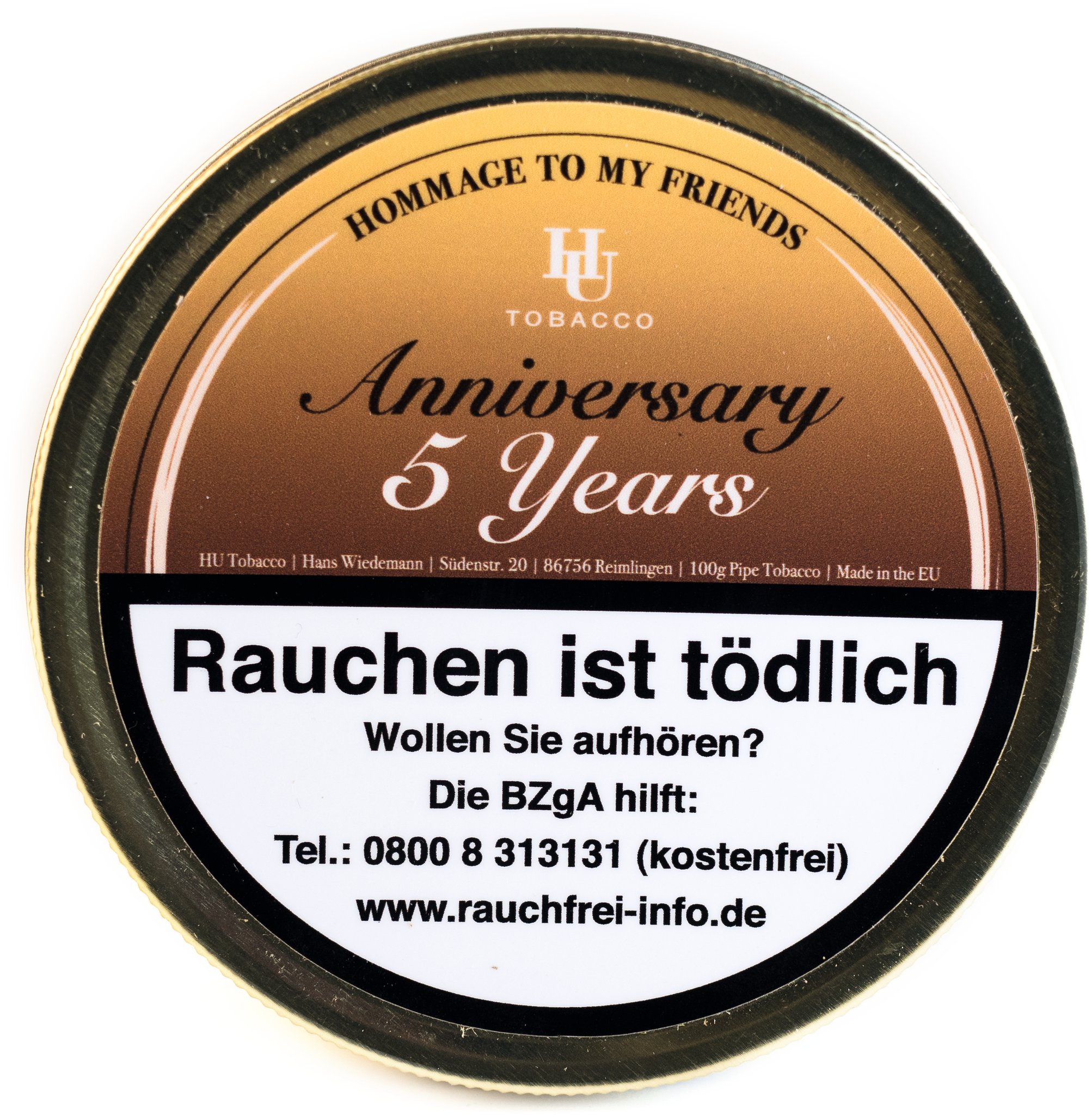 HU Tobacco Hommage Anniversary Blend 100g Dose