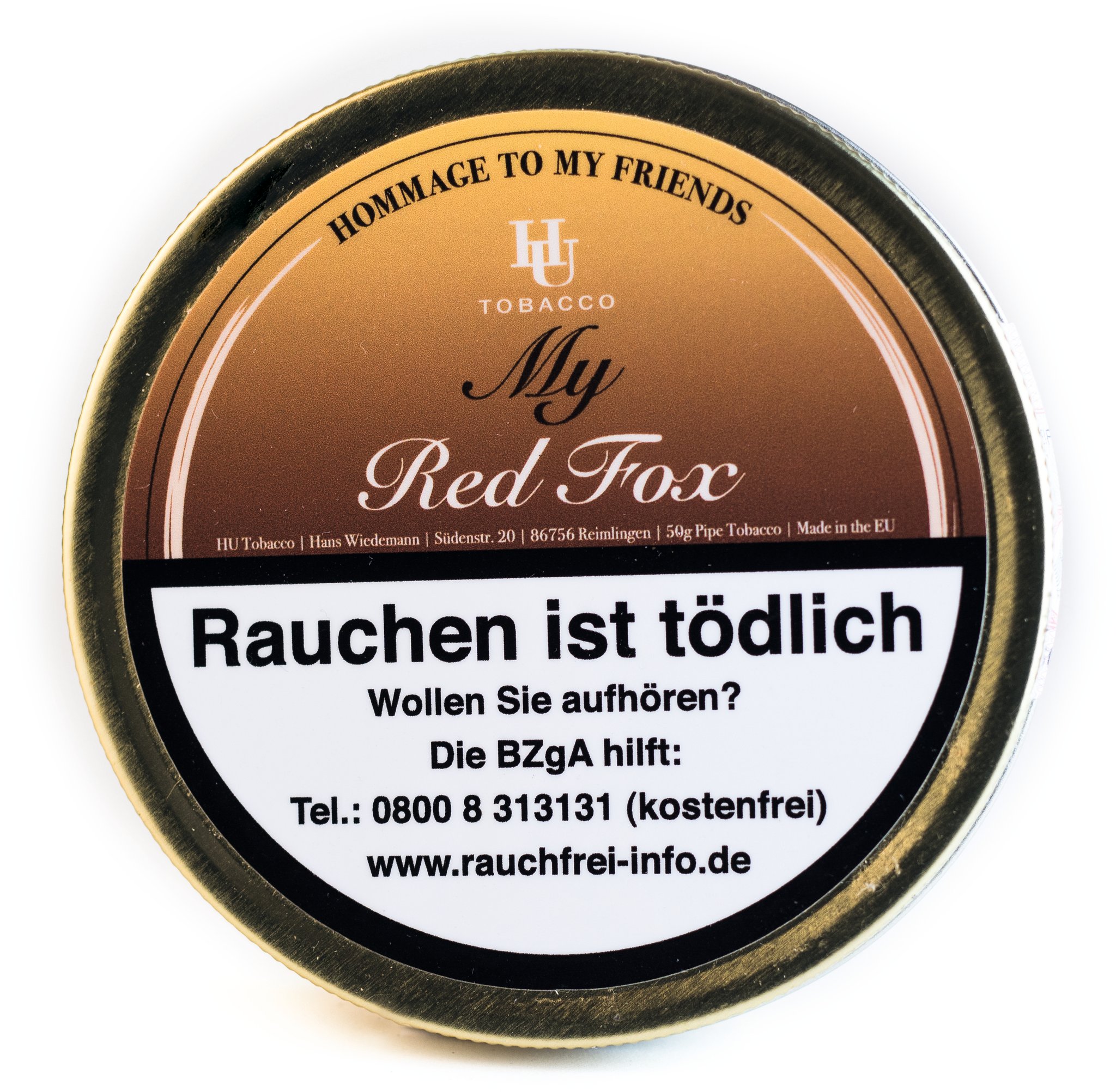 HU Tobacco Hommage Red Fox 50g Dose