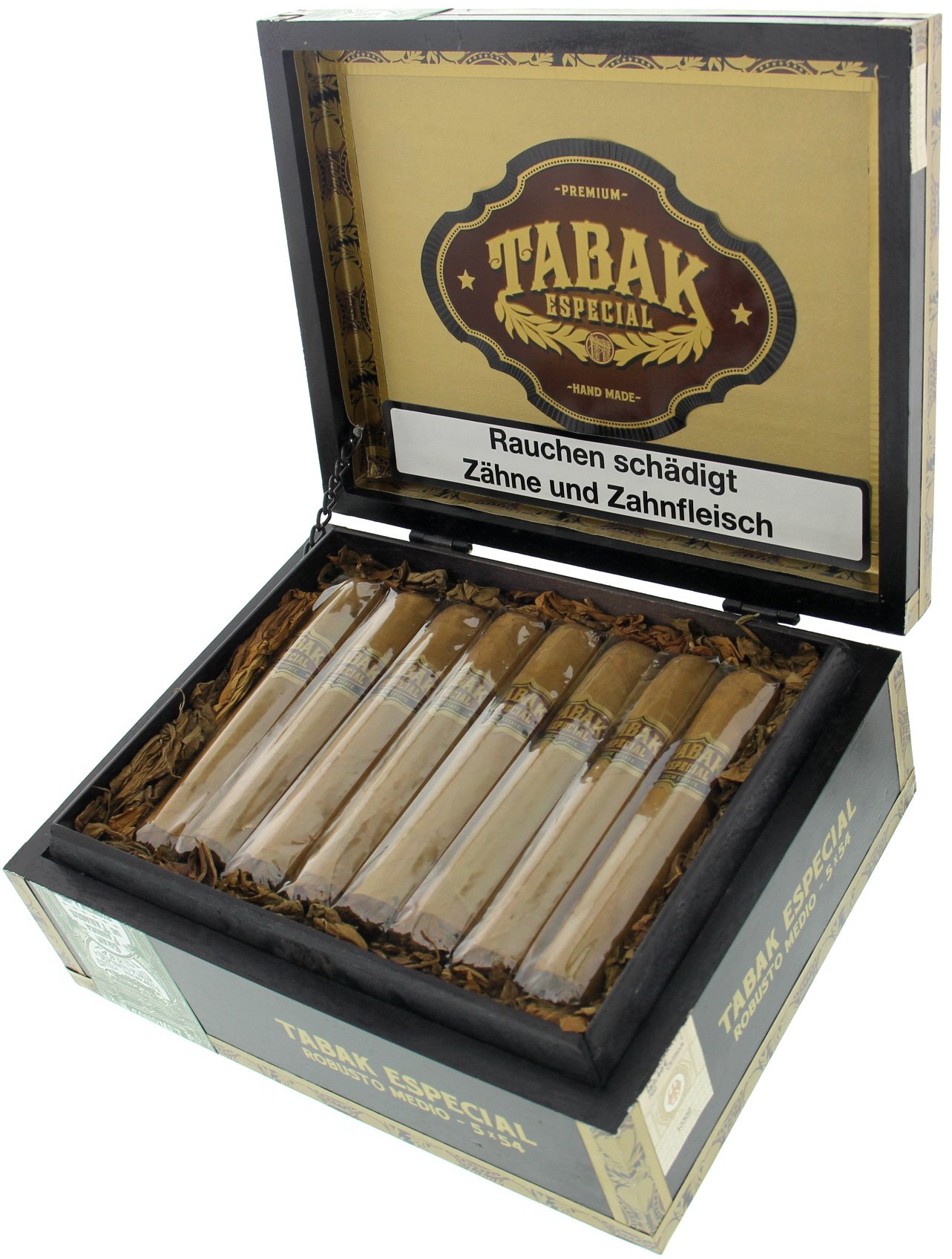 Drew Estate Tabak Especial Robusto Medio Kiste offen