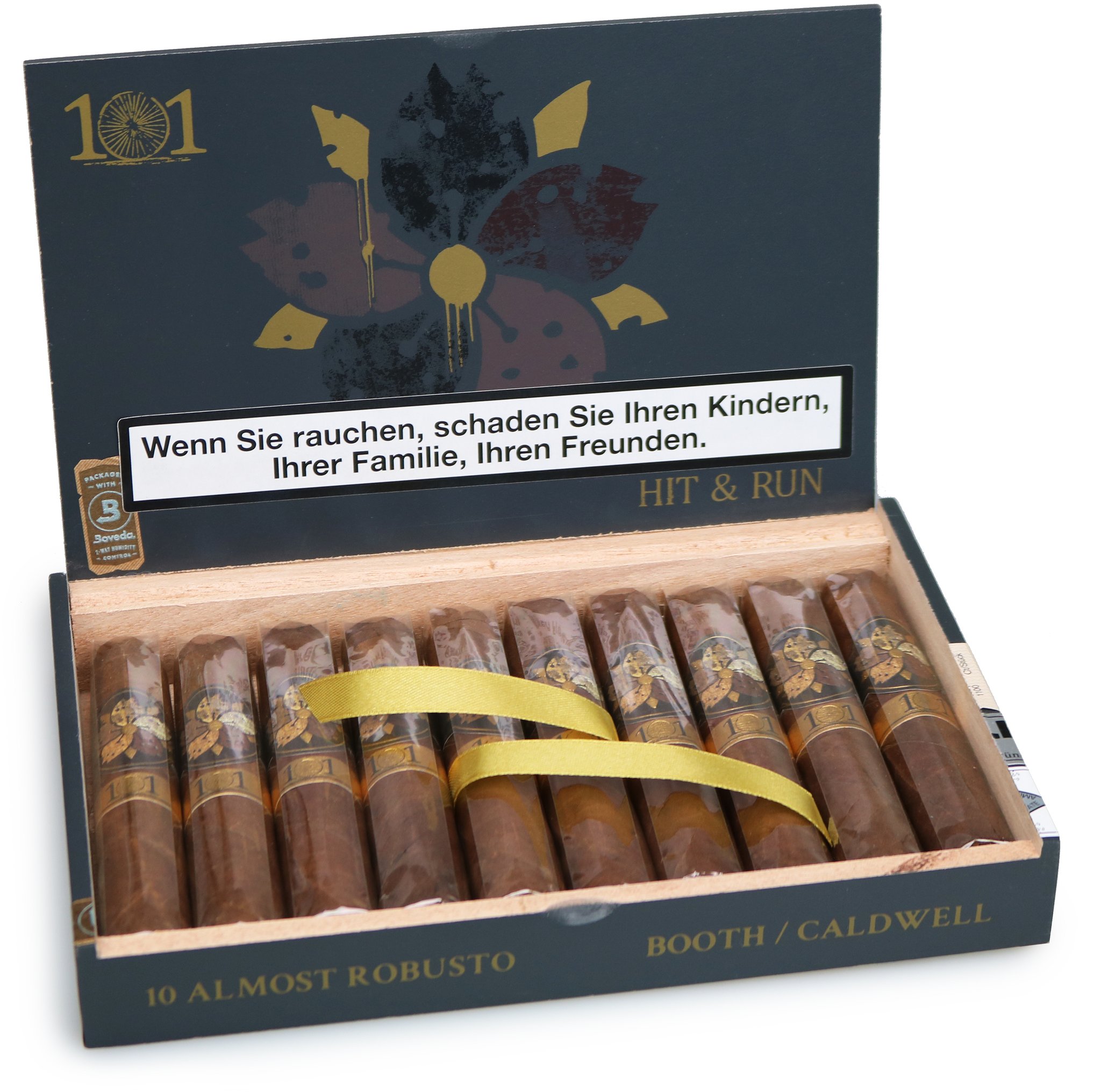 Caldwell Hit & Run Almost Robusto Edition Limitada 2018 Kiste offen