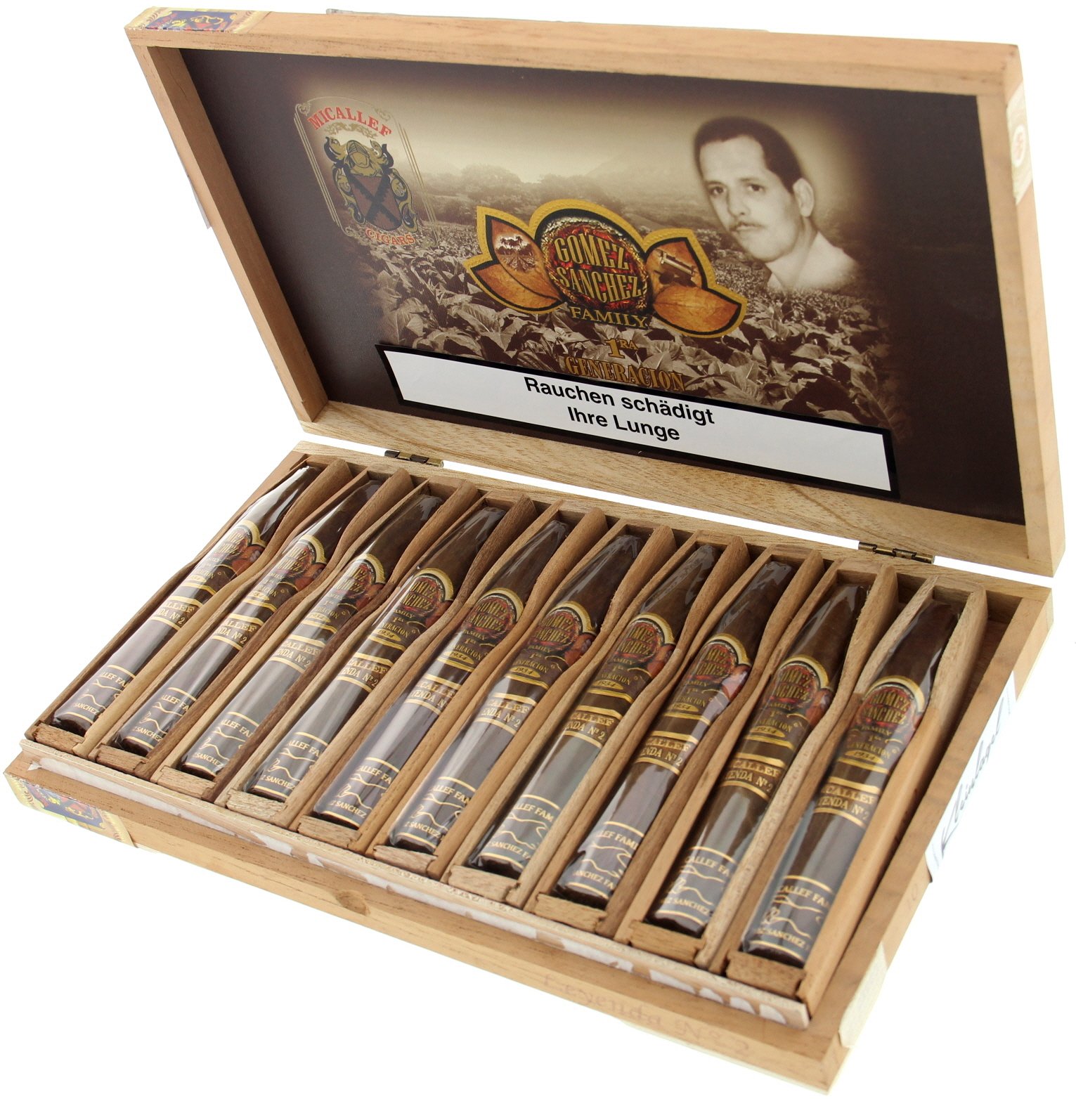 Micallef Zigarren Leyenda No. 1 Kiste offen