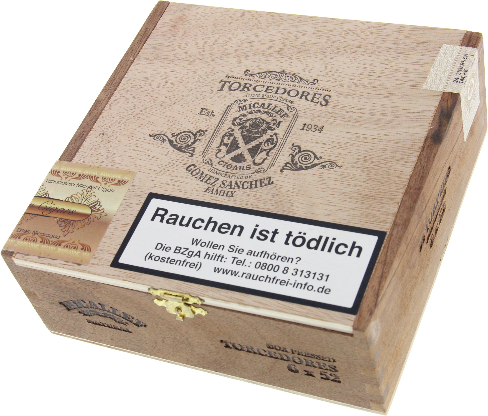 Micallef Zigarren Torcedores Torpedo Kiste