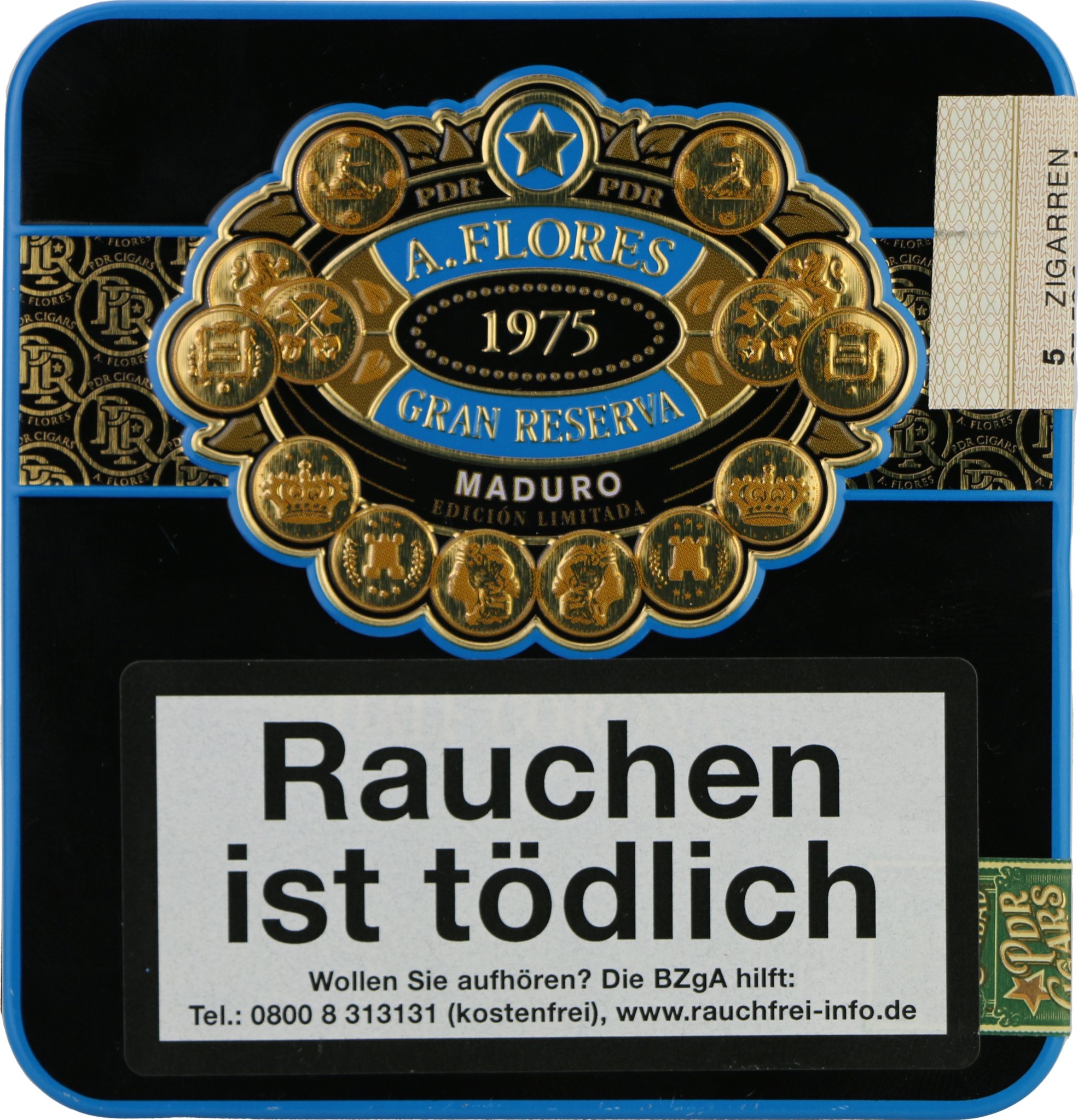 PDR Abe Flores 1975 Gran Reserva Maduro Half Corona Profil