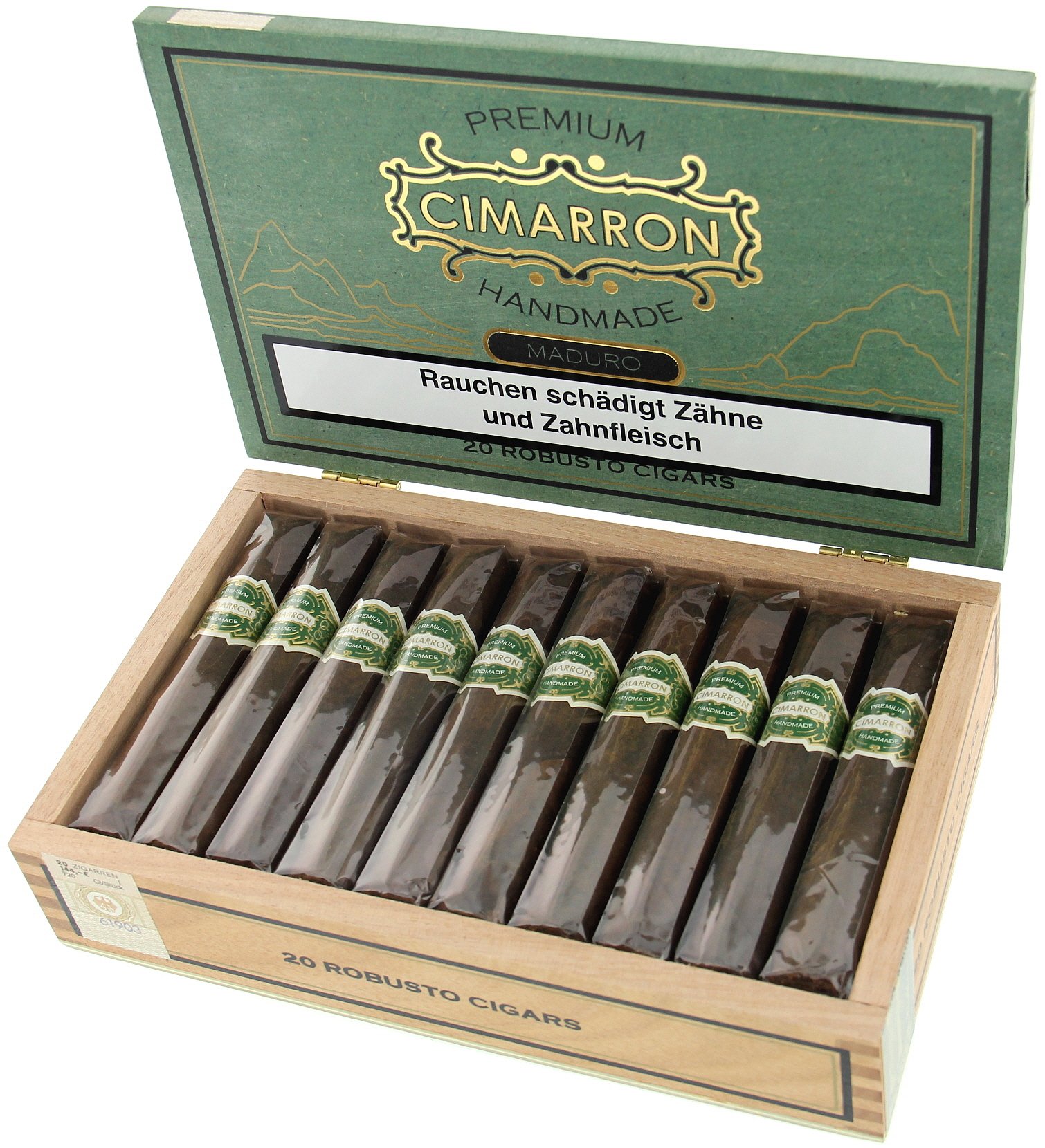 El Artista Cimarron Maduro Robusto Kiste offen