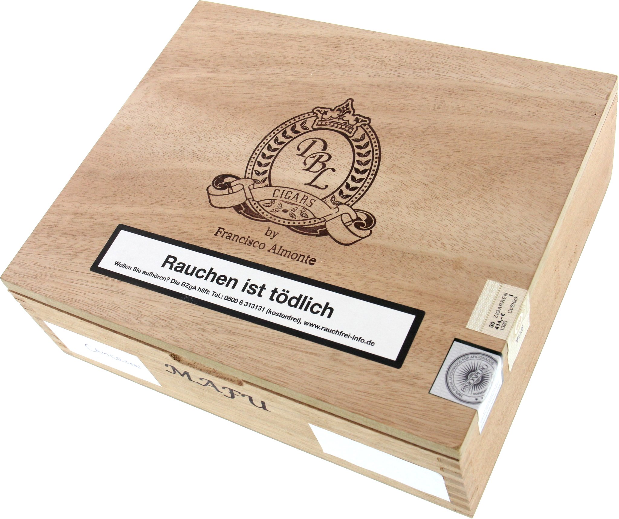 DBL Cigars Dominican Big Leaguer Mafu Toro Grande Cameroon Kiste