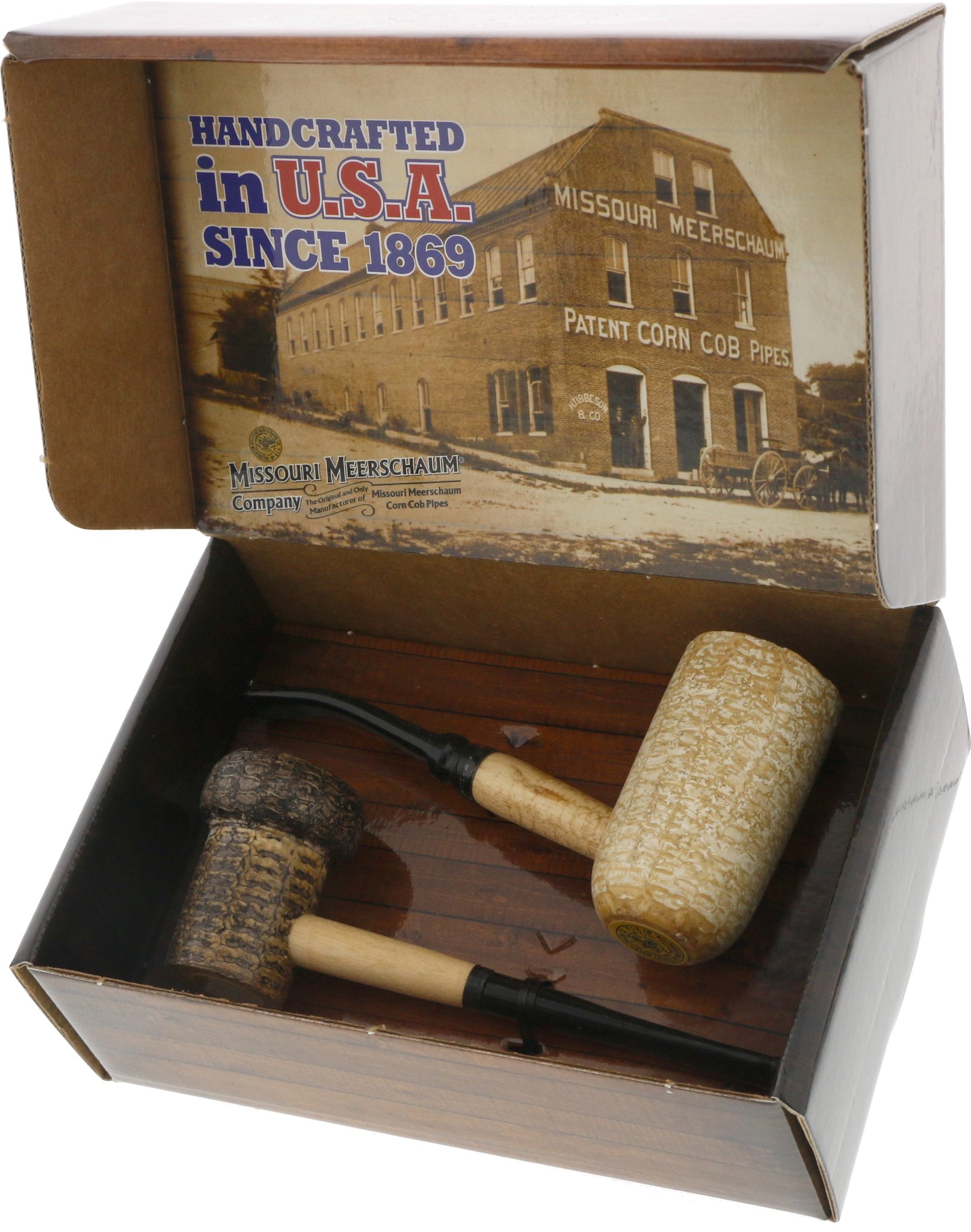 Missouri Meerschaum Geschenksets American Assortment (Geschenkpackung mit 2 Pfeifen)