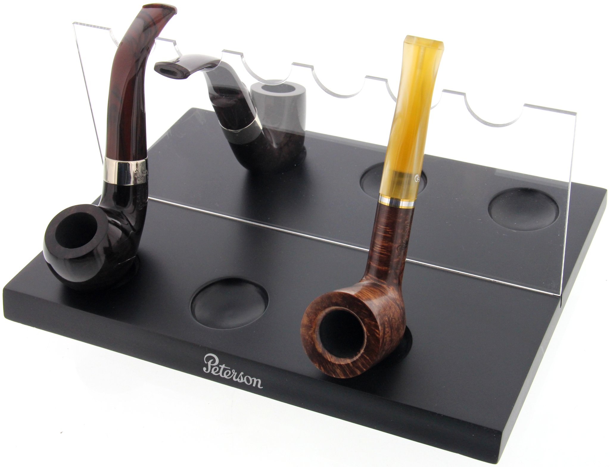 Peterson Pfeifenständer 6er schwarz Acryl Detailbild