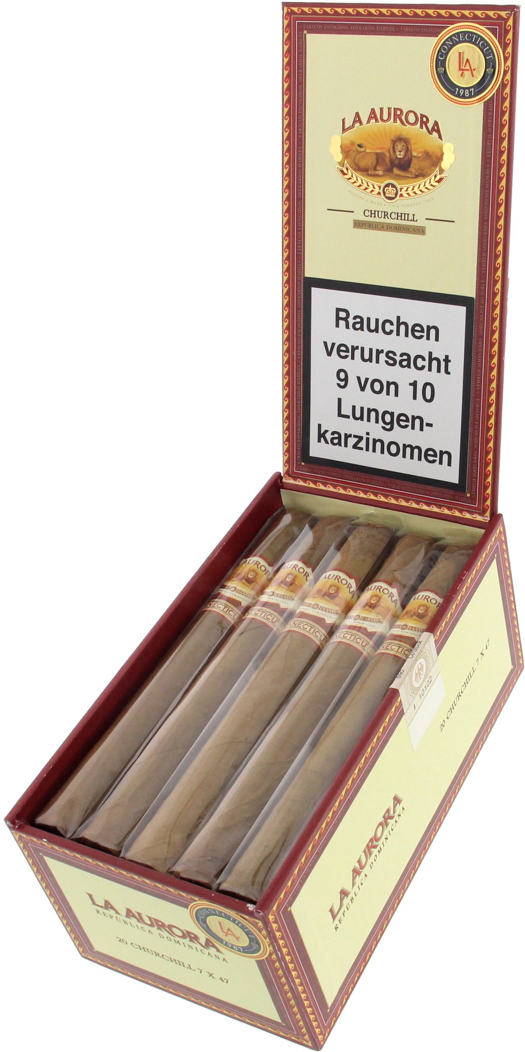 La Aurora Connecticut 1987 Churchill Kiste offen