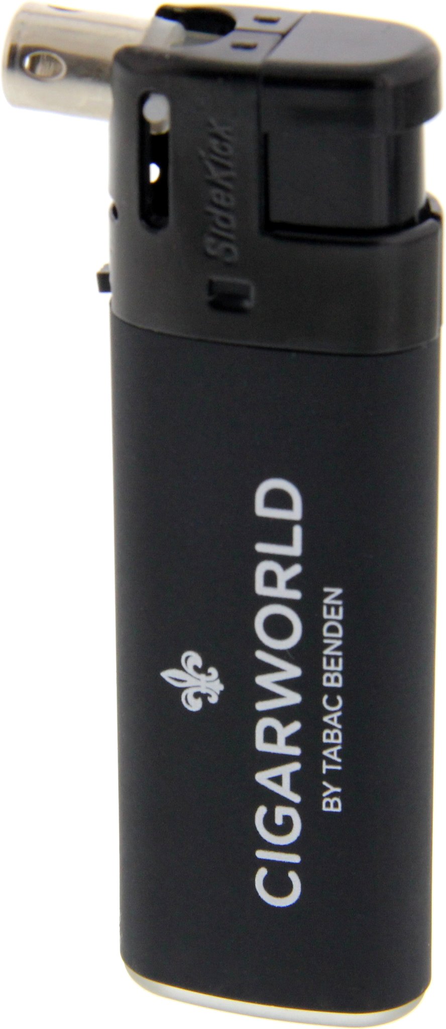 SideKick Pfeifenfeuerzeug schwarz mit Logo SINGLE (1-flammig) Detailbild 4