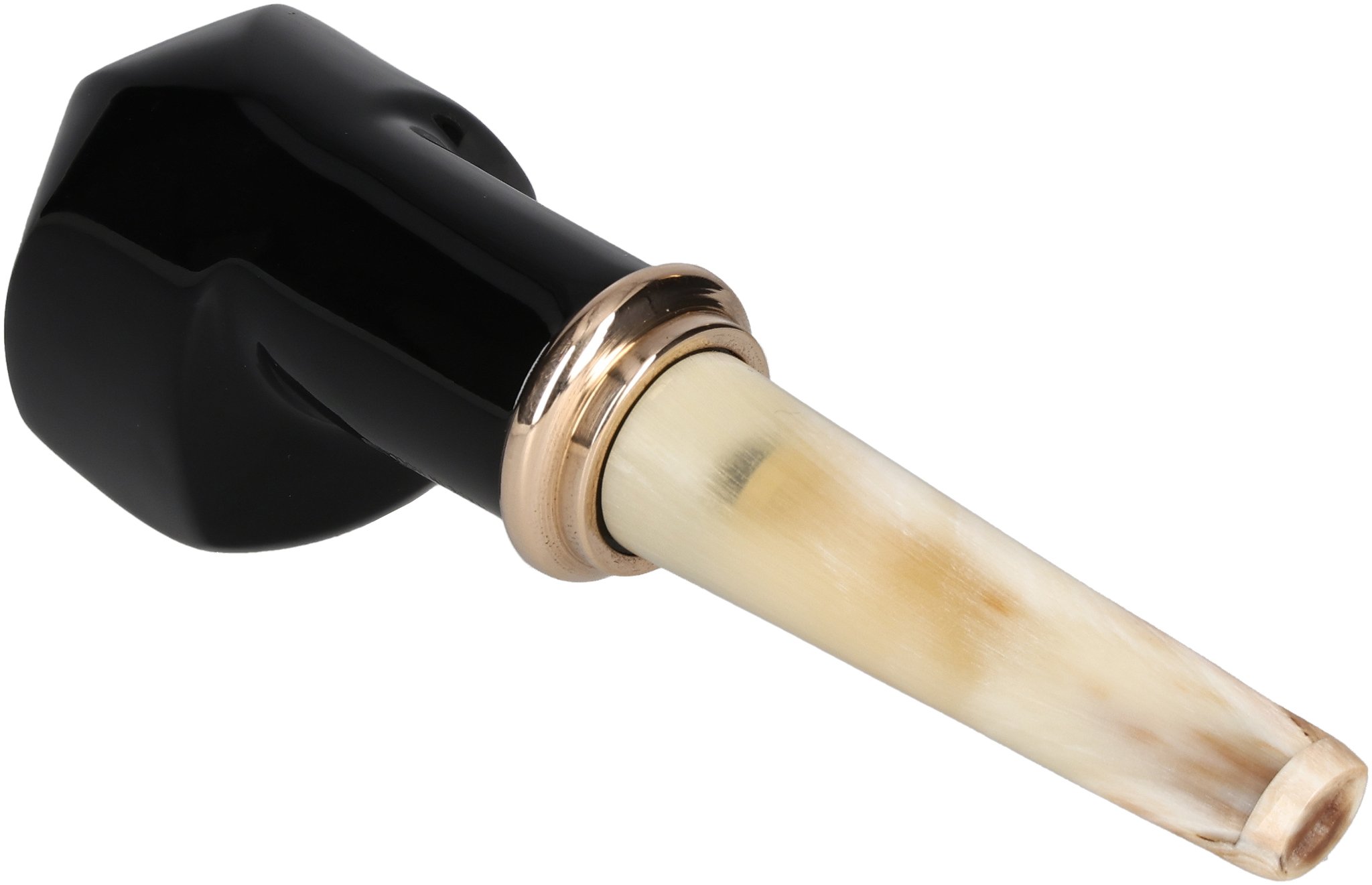 Black polish horn stem Modell 495_05