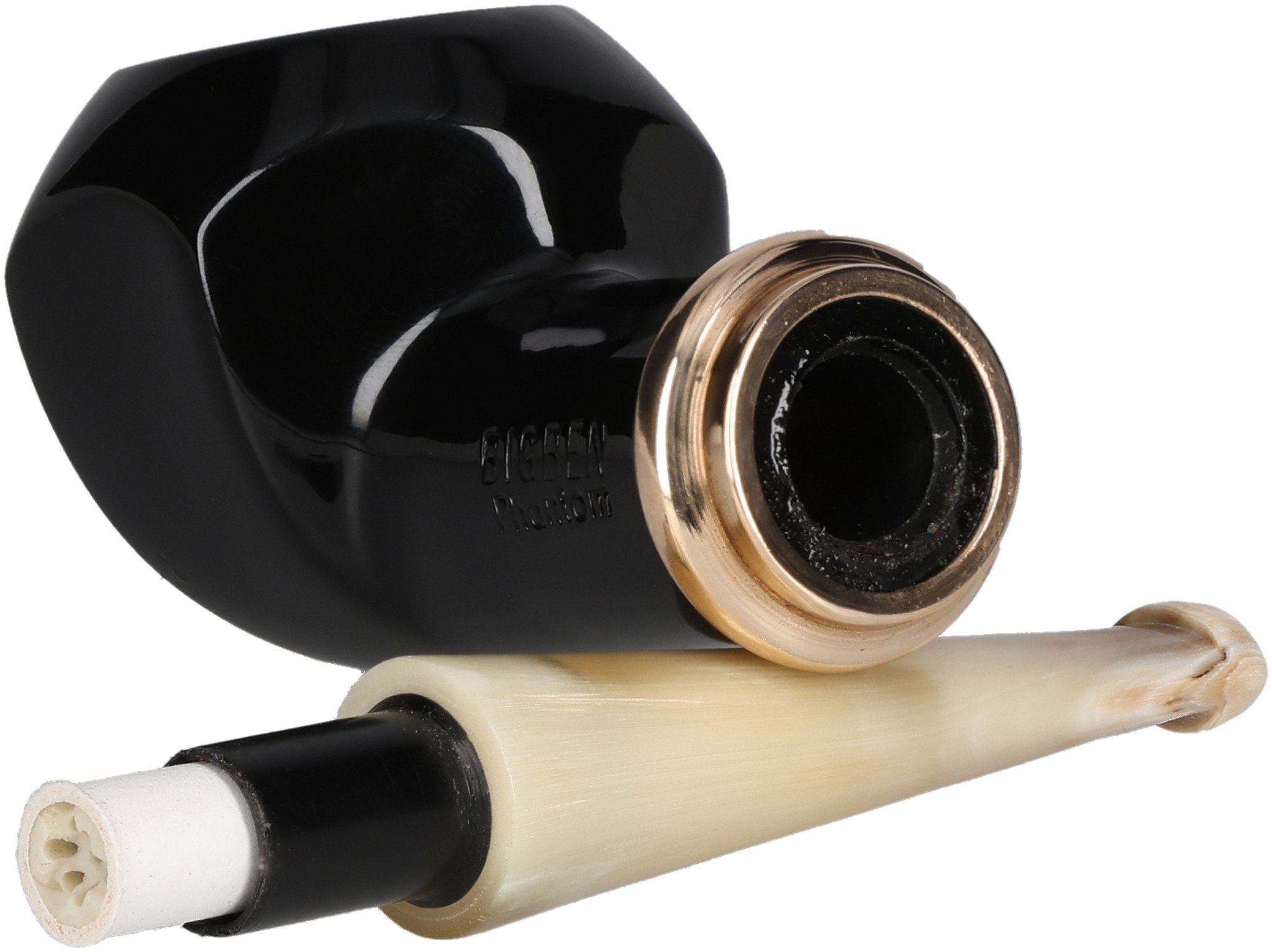 Black polish horn stem Modell 495_06
