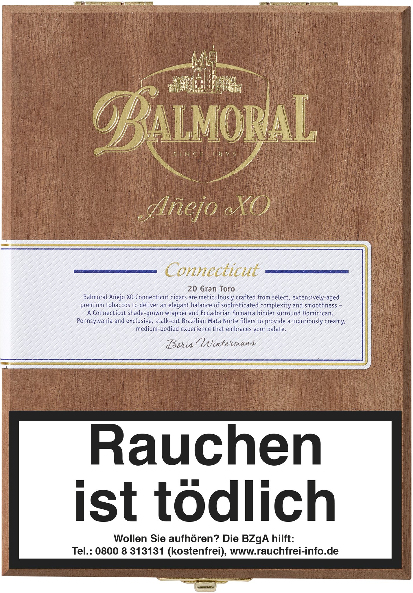 Balmoral Anejo XO Connecticut Gran Toro Kiste