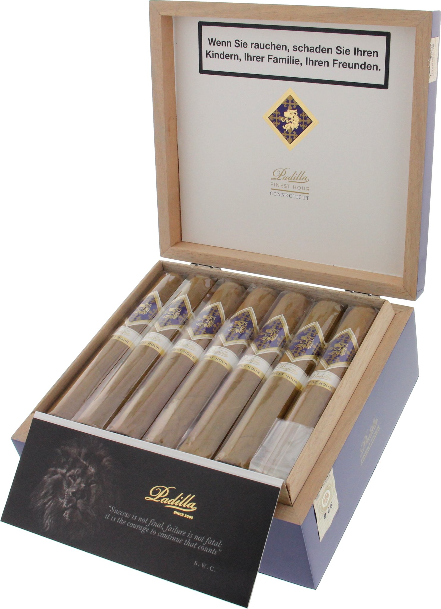 Padilla Finest Hour CONNECTICUT Double Toro Kiste offen