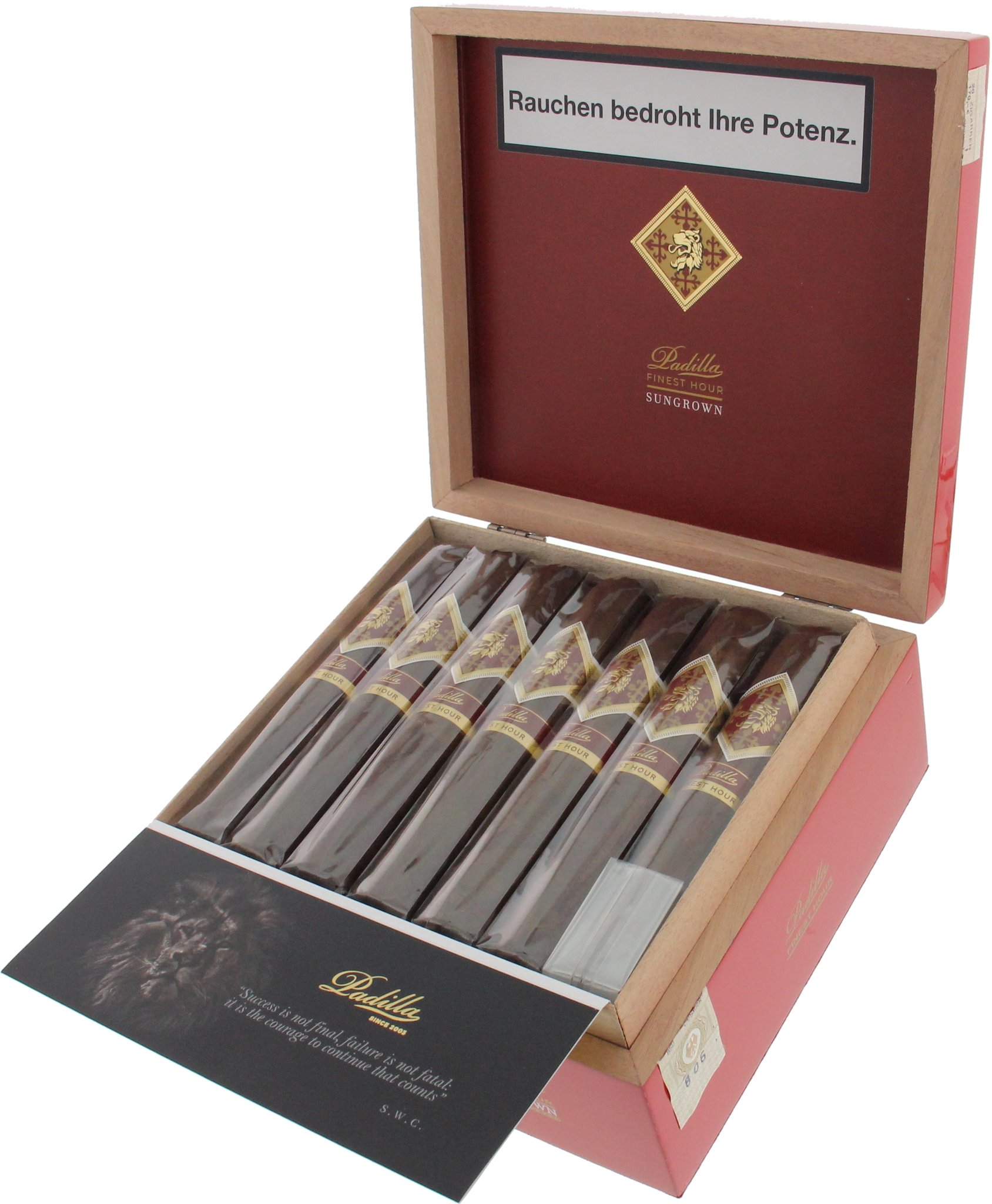 Padilla Finest Hour SUNGROWN Double Toro Kiste offen