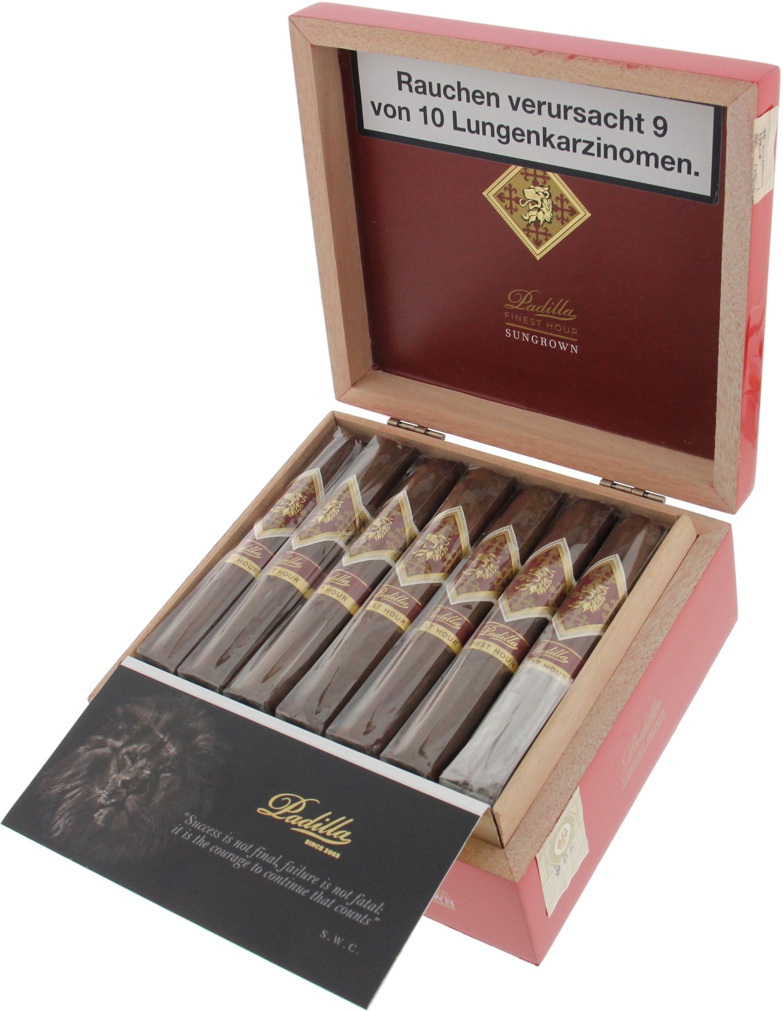 Padilla Finest Hour SUNGROWN Robusto Kiste offen
