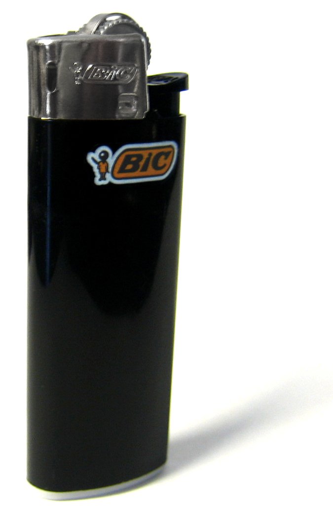 BIC mini schwarz (mit silbernem Rand oben)