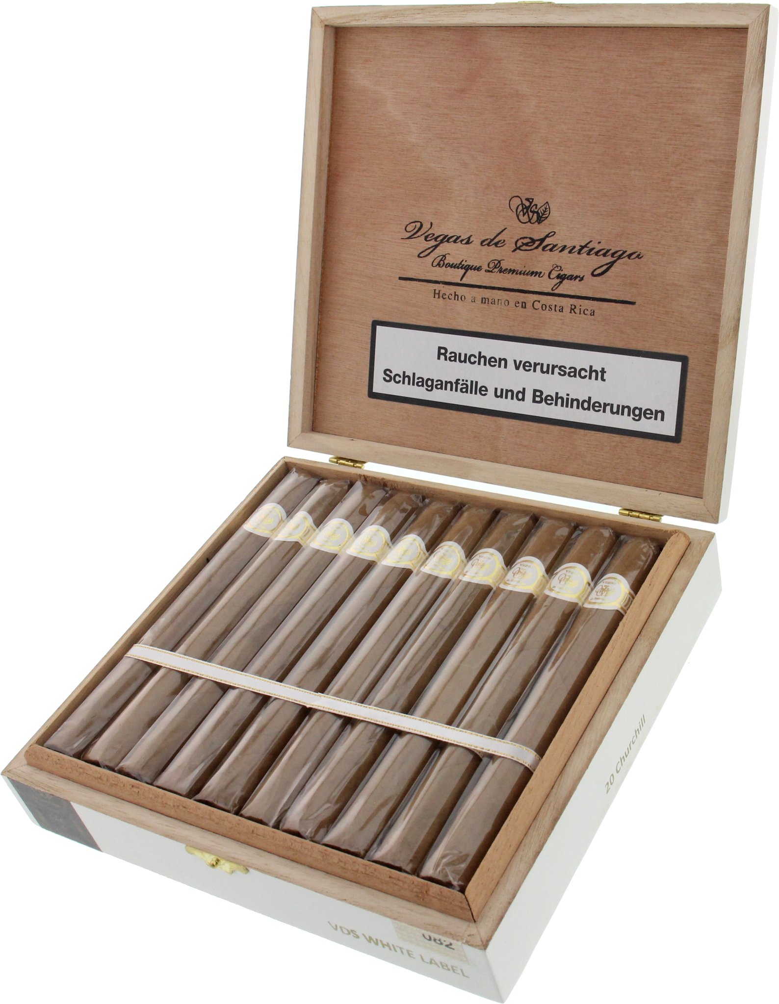 Vegas Santiago White Label Churchill Kiste offen