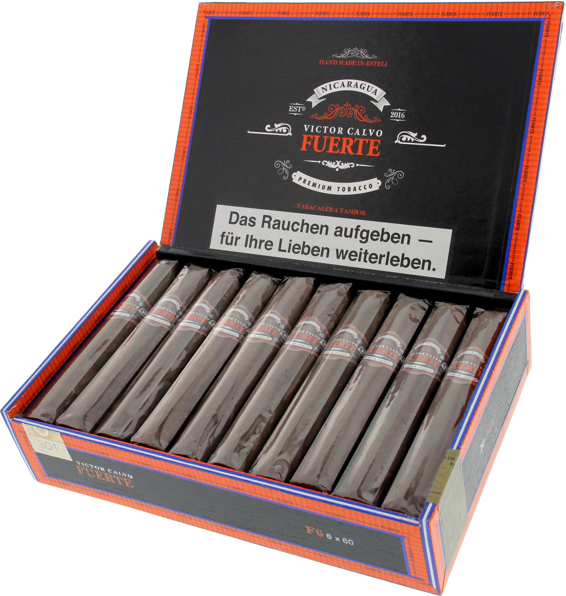 Victor Calvo Nicaragua Fuerte F6 Kiste offen