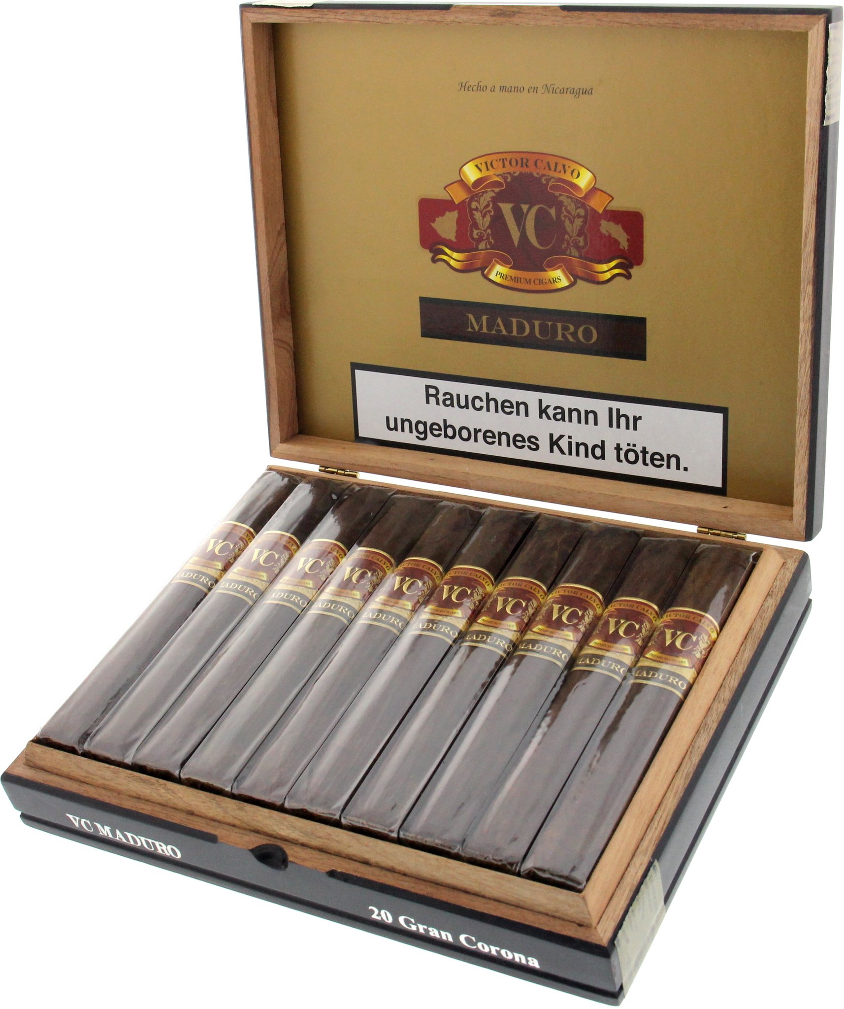 Victor Calvo Nicaragua Maduro Gran Corona Kiste offen