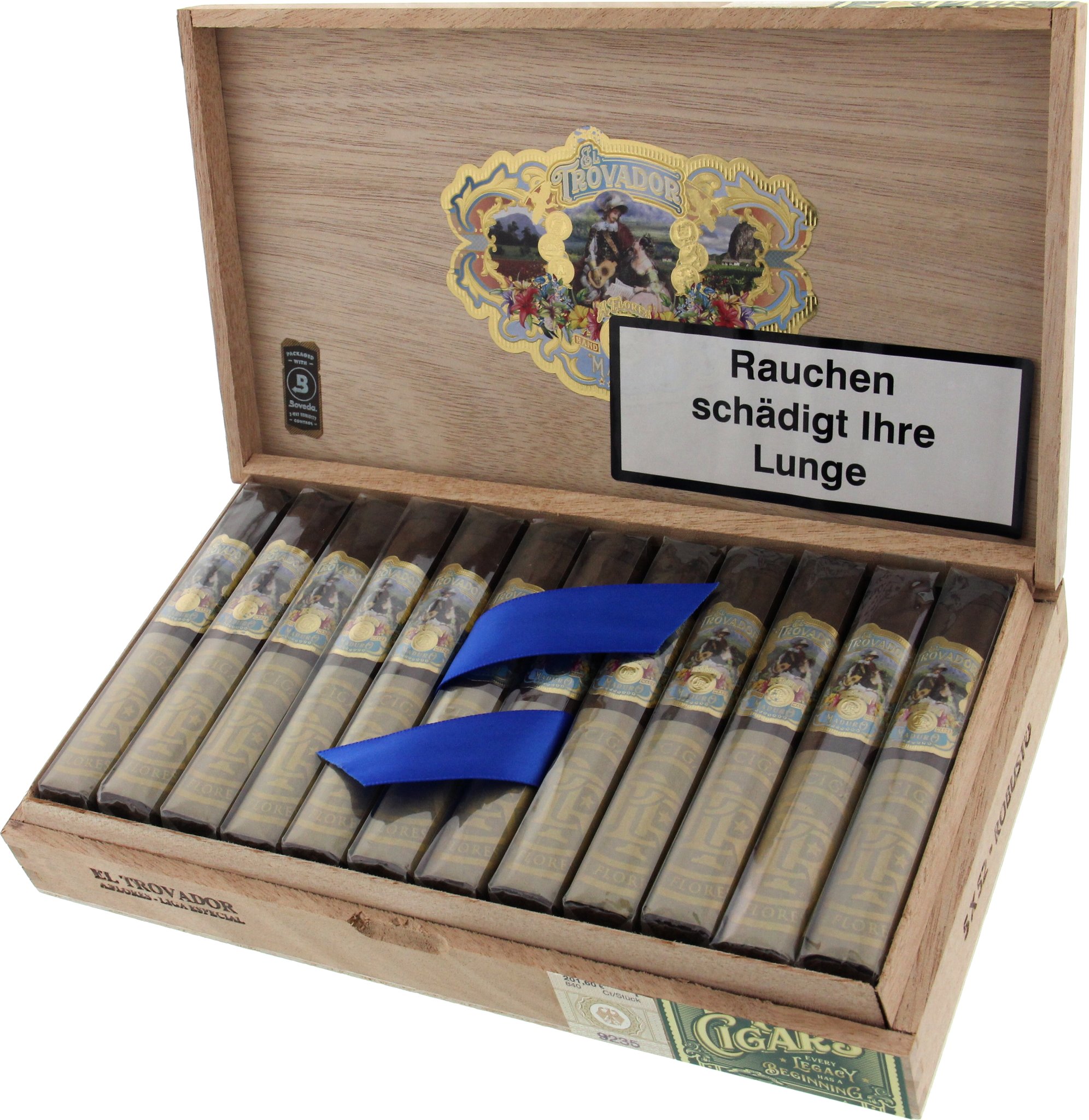 PDR Abe Flores El Trovador Maduro Robusto Kiste offen