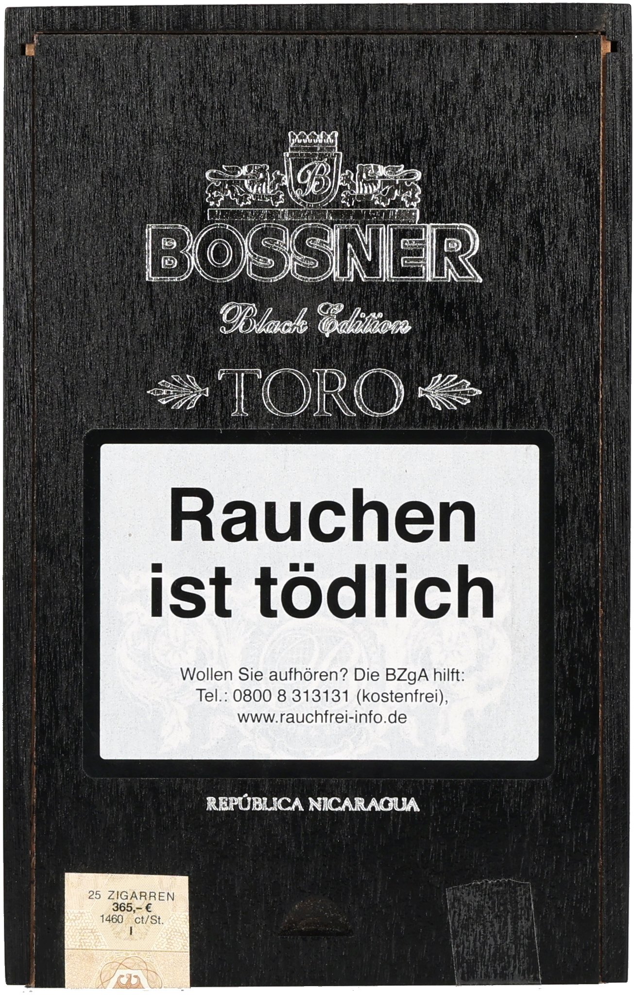 Bossner Black Edition (Nicaragua) Toro_Kiste