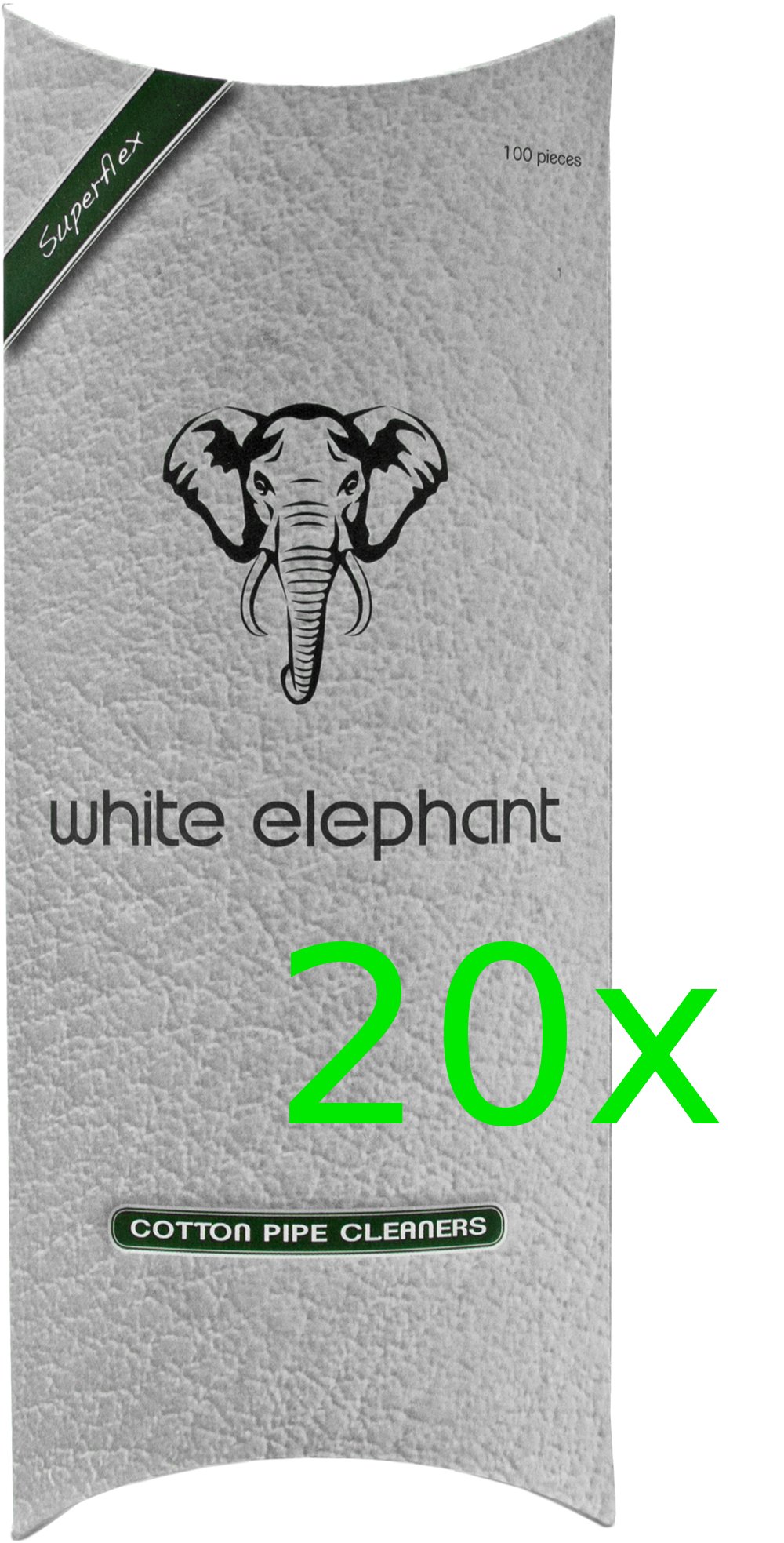 White Elephant Pfeifenreiniger Cotton (100 Stück) 20er Sparpack
