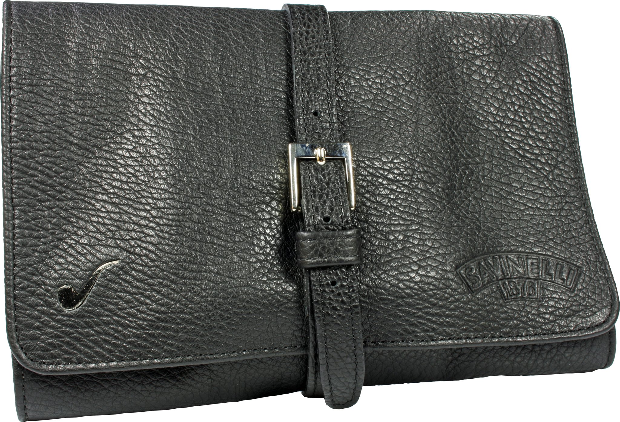 Savinelli Pfeifentasche 4er Pfeifentasche Rindleder schwarz