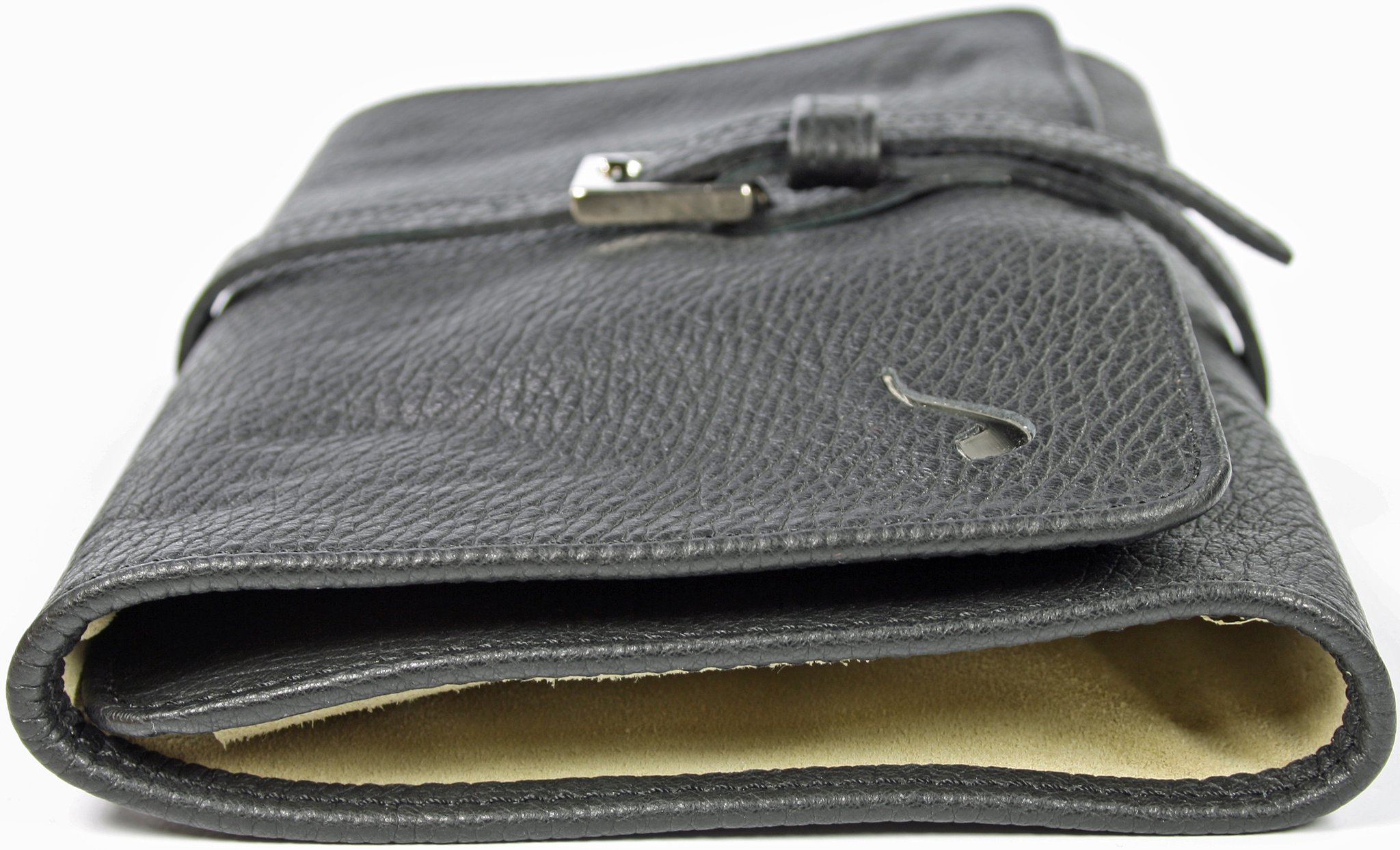 Savinelli Pfeifentasche 4er Pfeifentasche Rindleder schwarz aussen