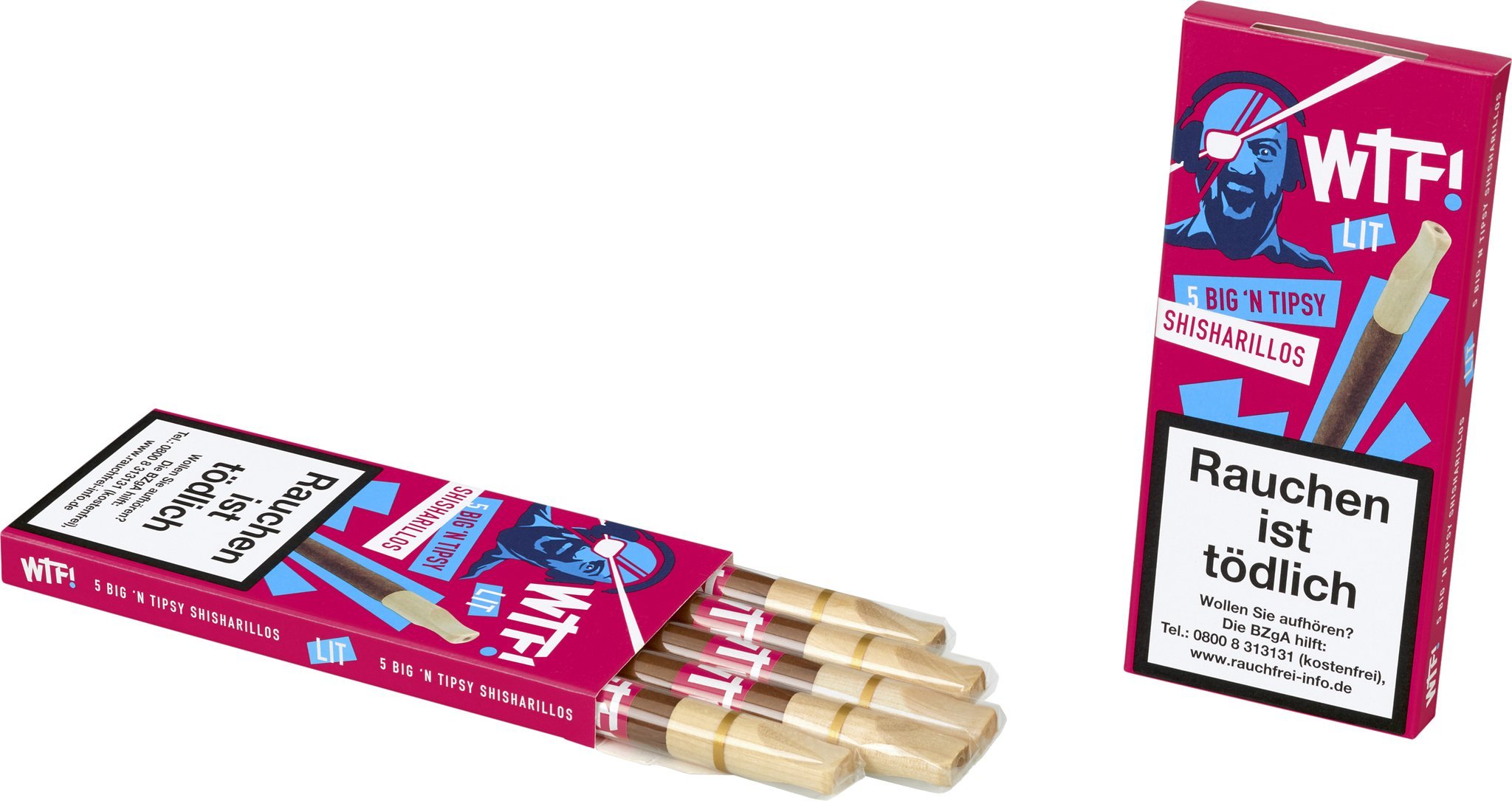 WTF! shisharillo Zigarillos LIT Big 'n Tipsy Detailbild