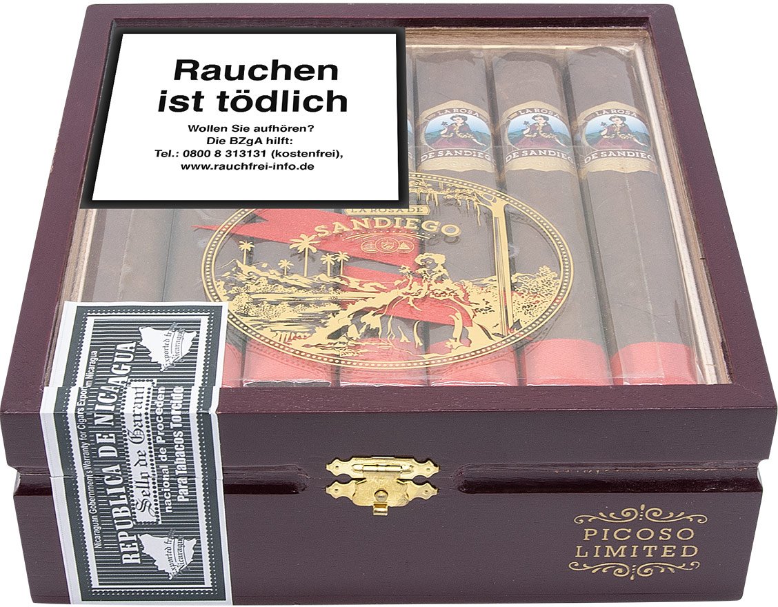 La Rosa de Sandiego Picoso Limited box-pressed Kiste frontal