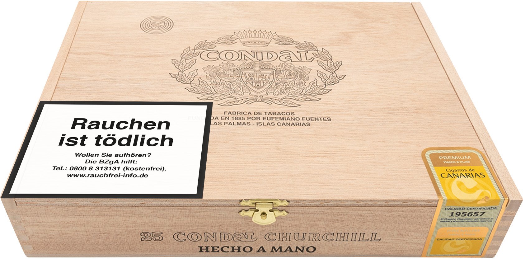 Churchill Kiste liegend