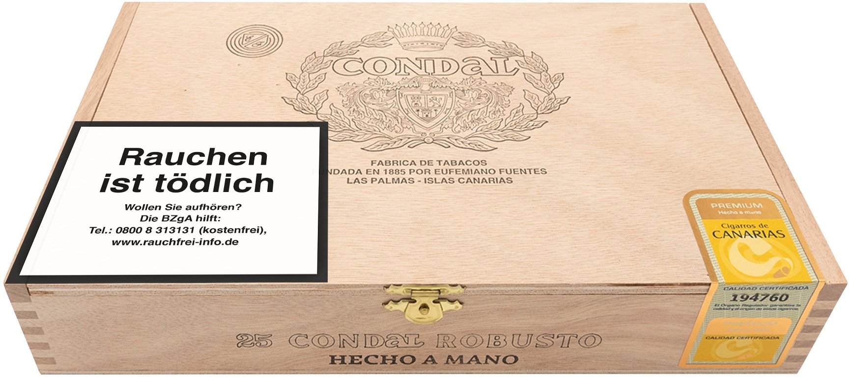 Robusto Kiste liegend