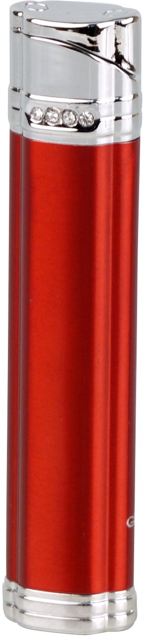 Jean Claude Pfeifenfeuerzeug Lea rot metallic (241883)