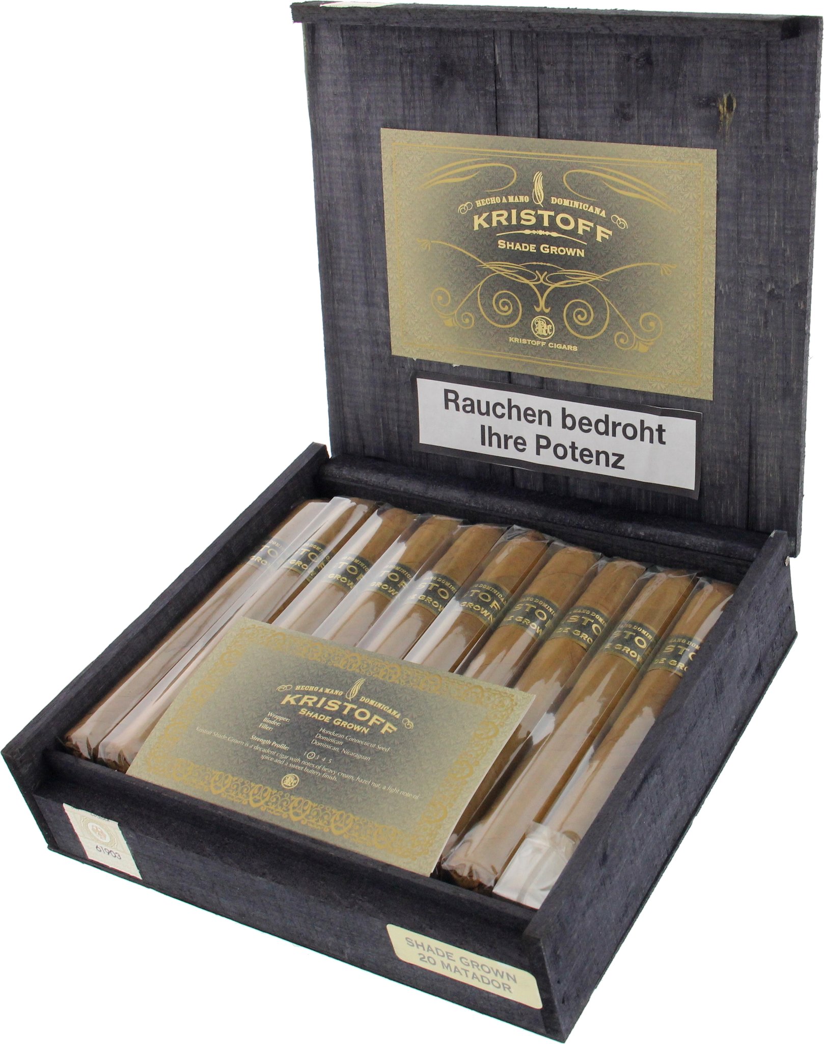 Kristoff Shade Grown Matador Kiste offen