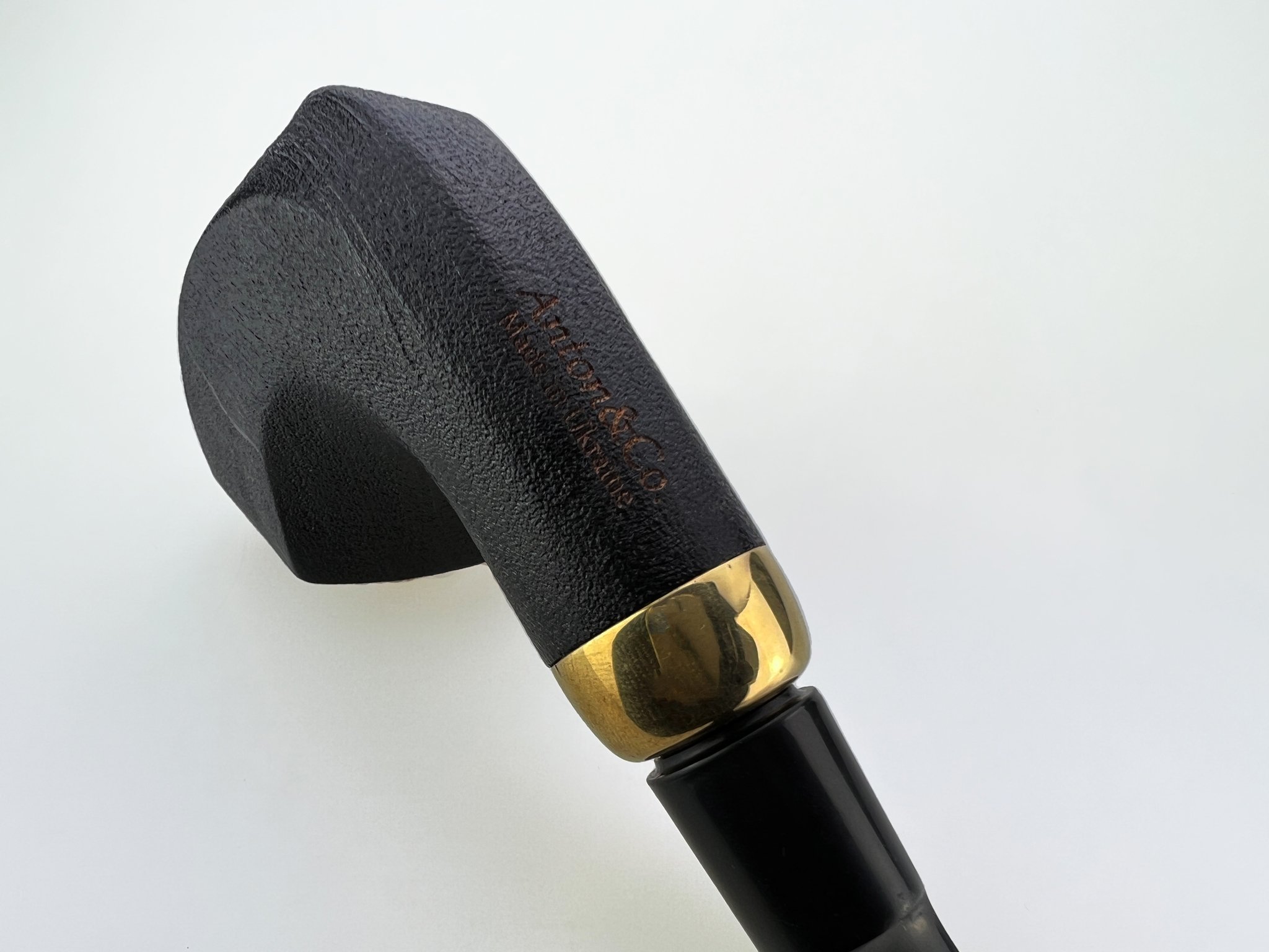 Anton Pipes Ahorn (Maple) Pfeifen Facet Bent Black sandblast 3