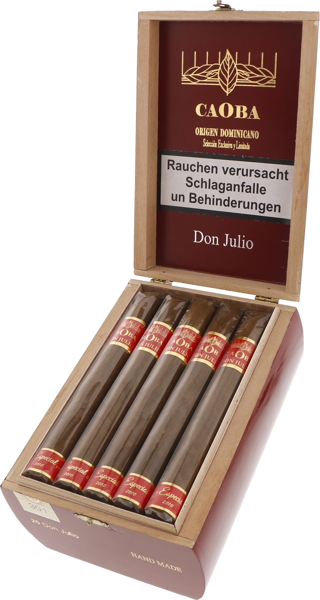 Caoba Cigars Zigarren Don Julio Kiste offen